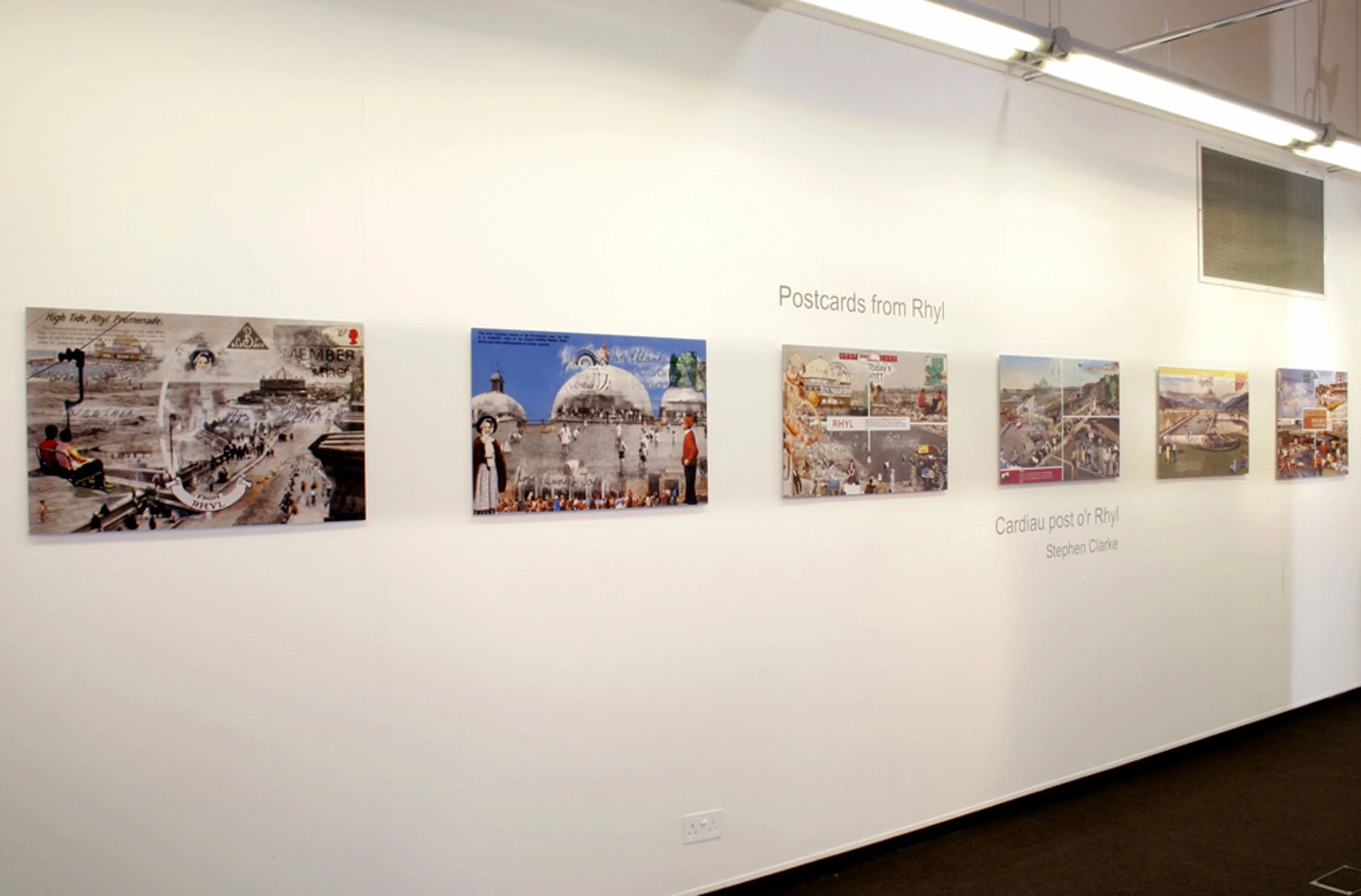Postcards from Rhyl Rhyl Arts Centre 2006 exhibition title wall.jpg