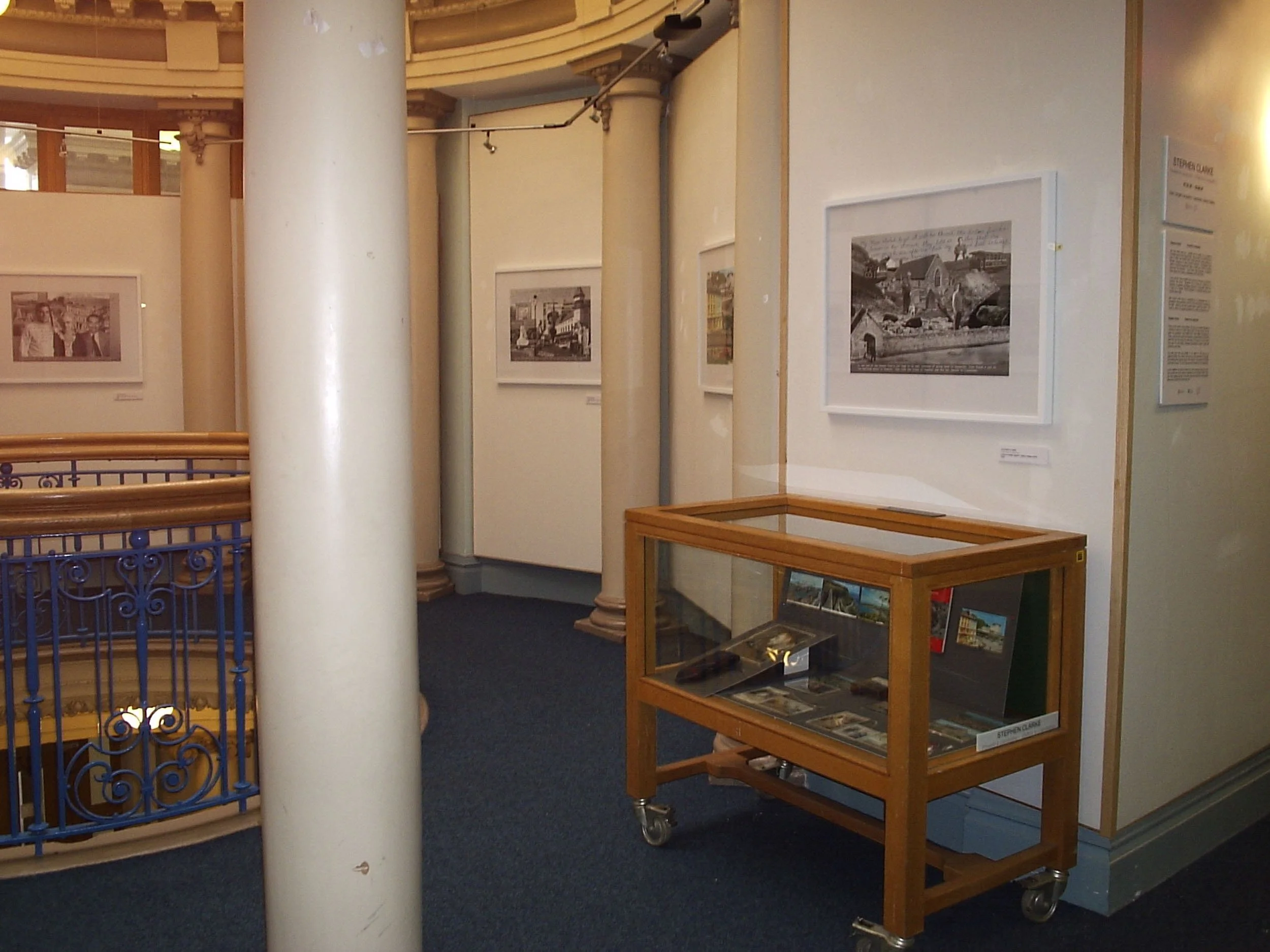 Visitors to Llandudno Exit from exhibition  Llamdudno Library Gallery 2007.jpg