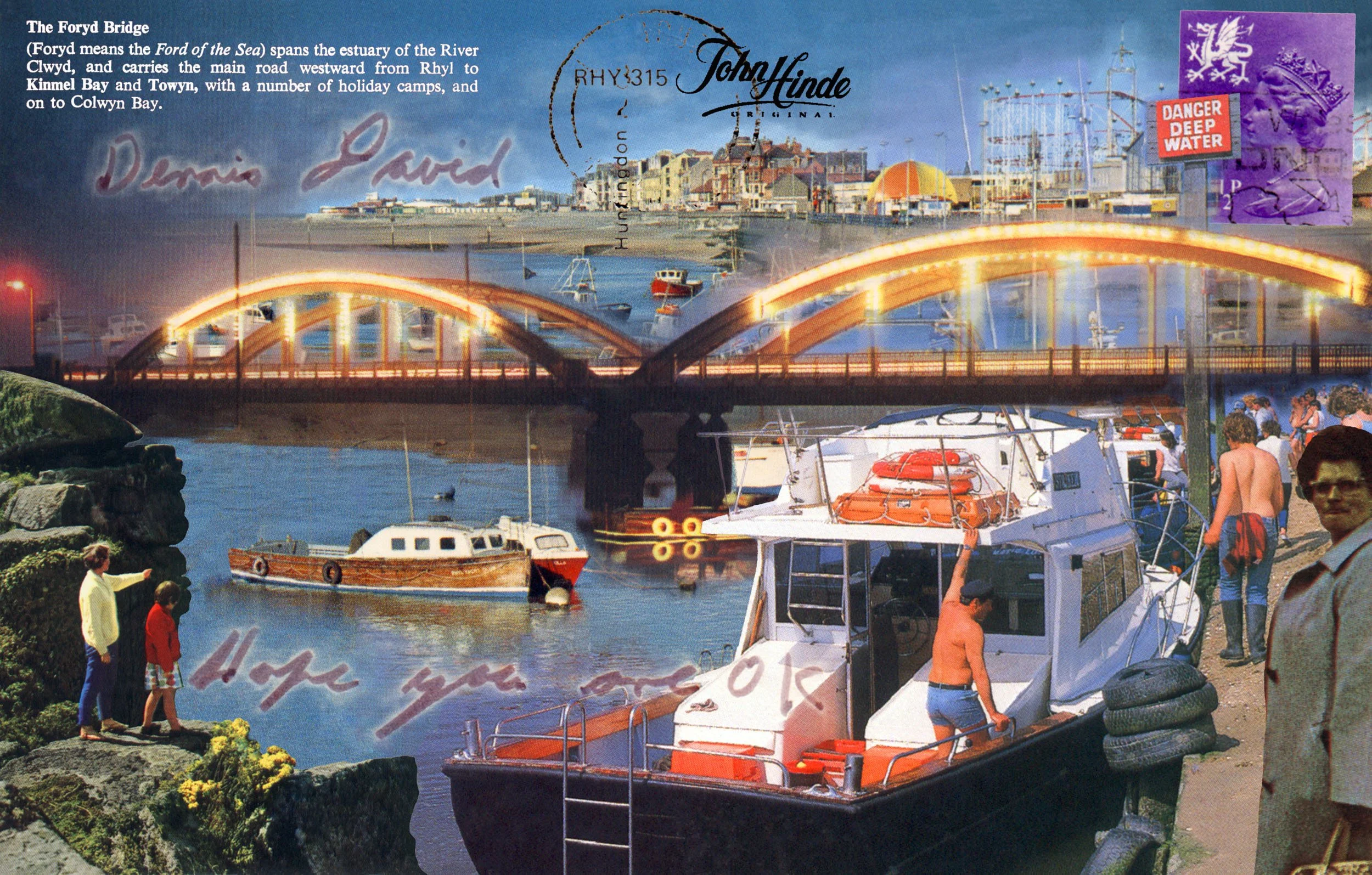 Stephen Clarke Postcard 13 The Foryd Bridge 2006.jpg