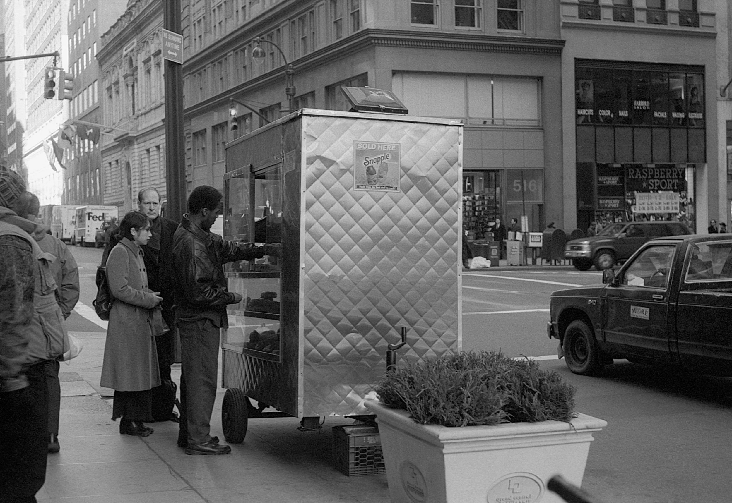Stephen Clarke Sold Here food stand New York 1996.jpg