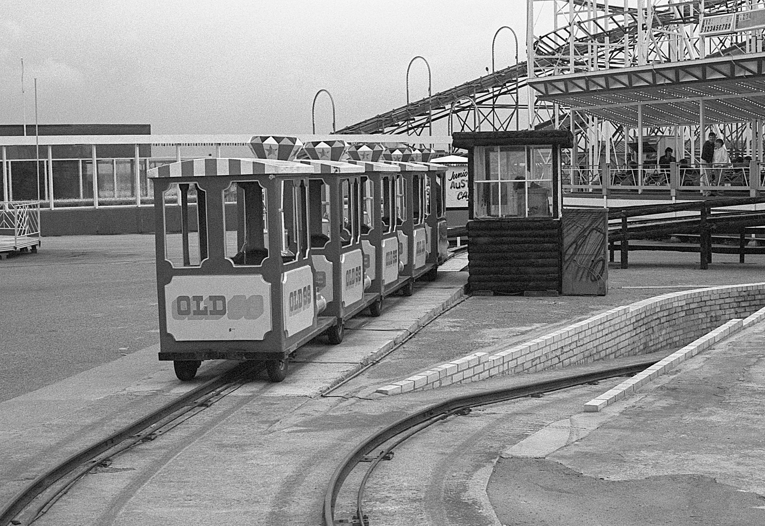 Stephen Clarke Fairground train Ocean Beach Rhyl.jpg