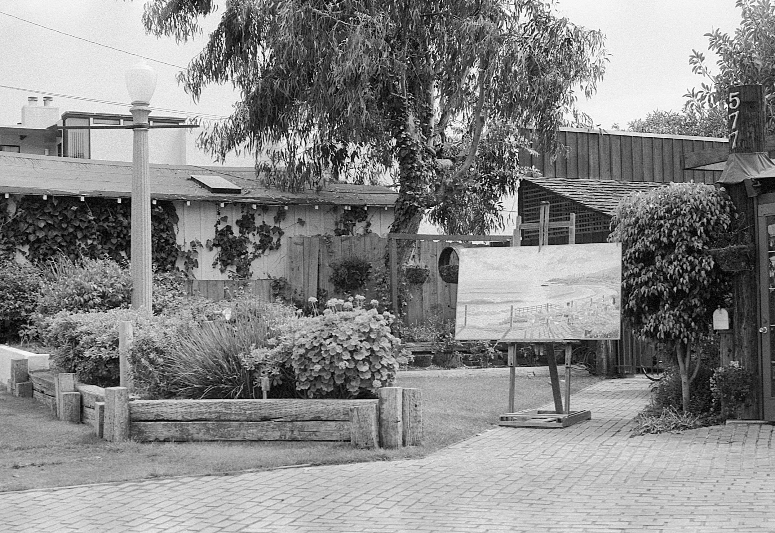 Stephen Clarke Painting on an easel San Diego 1987.jpg