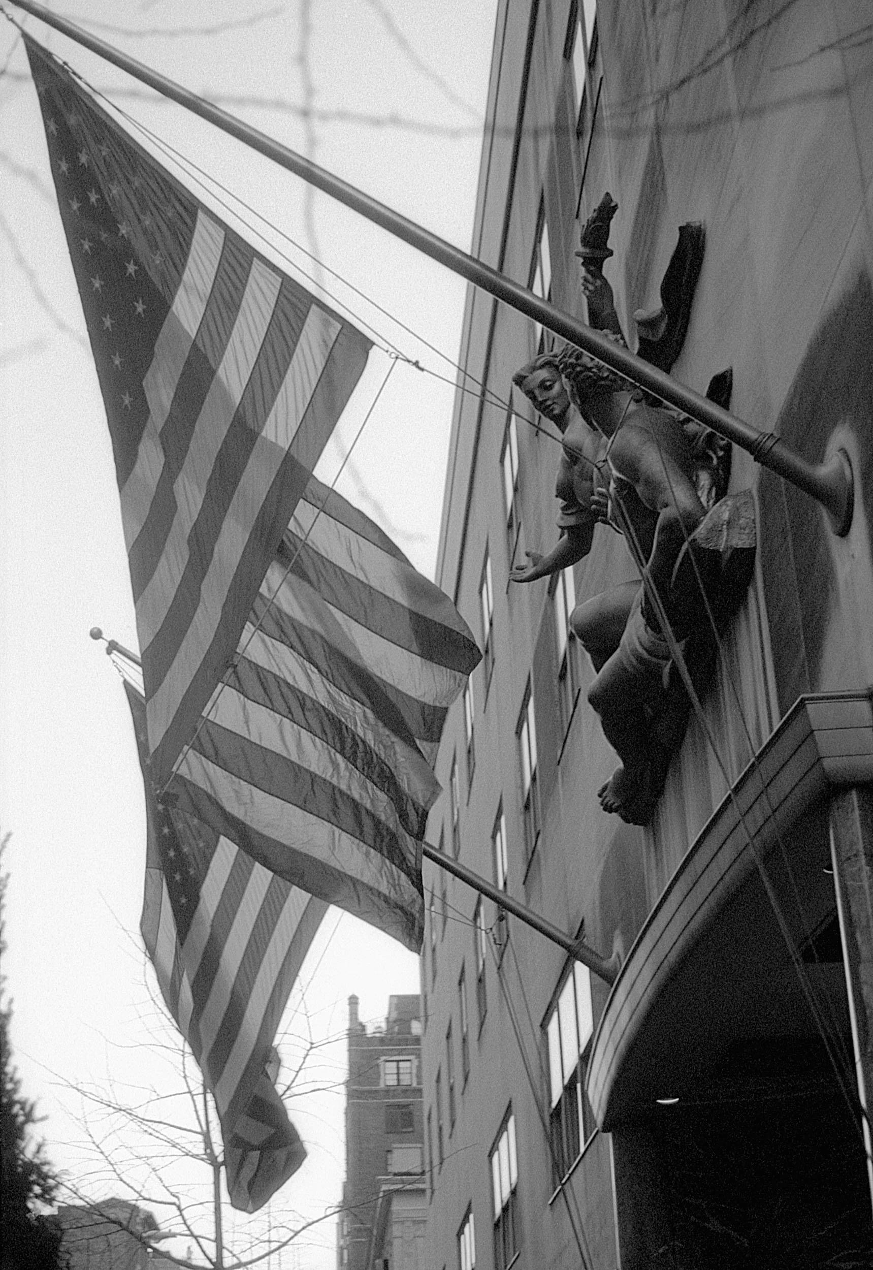 Stephen Clarke Flags and figures New York 1996.jpg