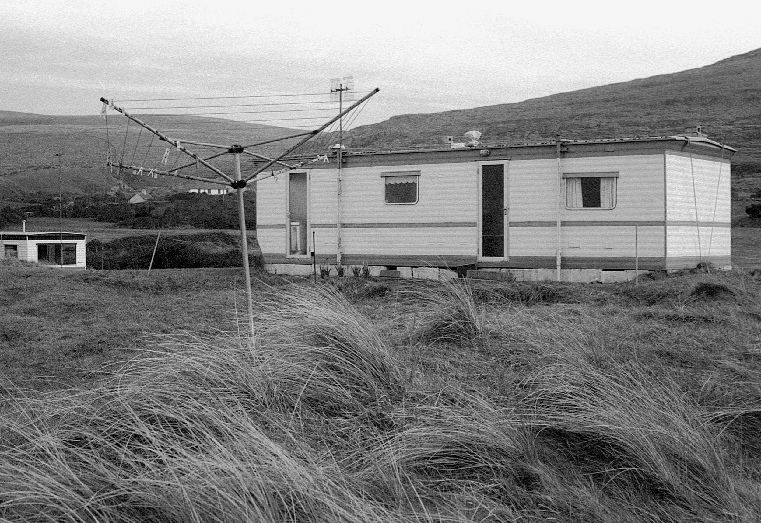 Stephen Clarke Washing line and caravan Ireland 2004.jpg