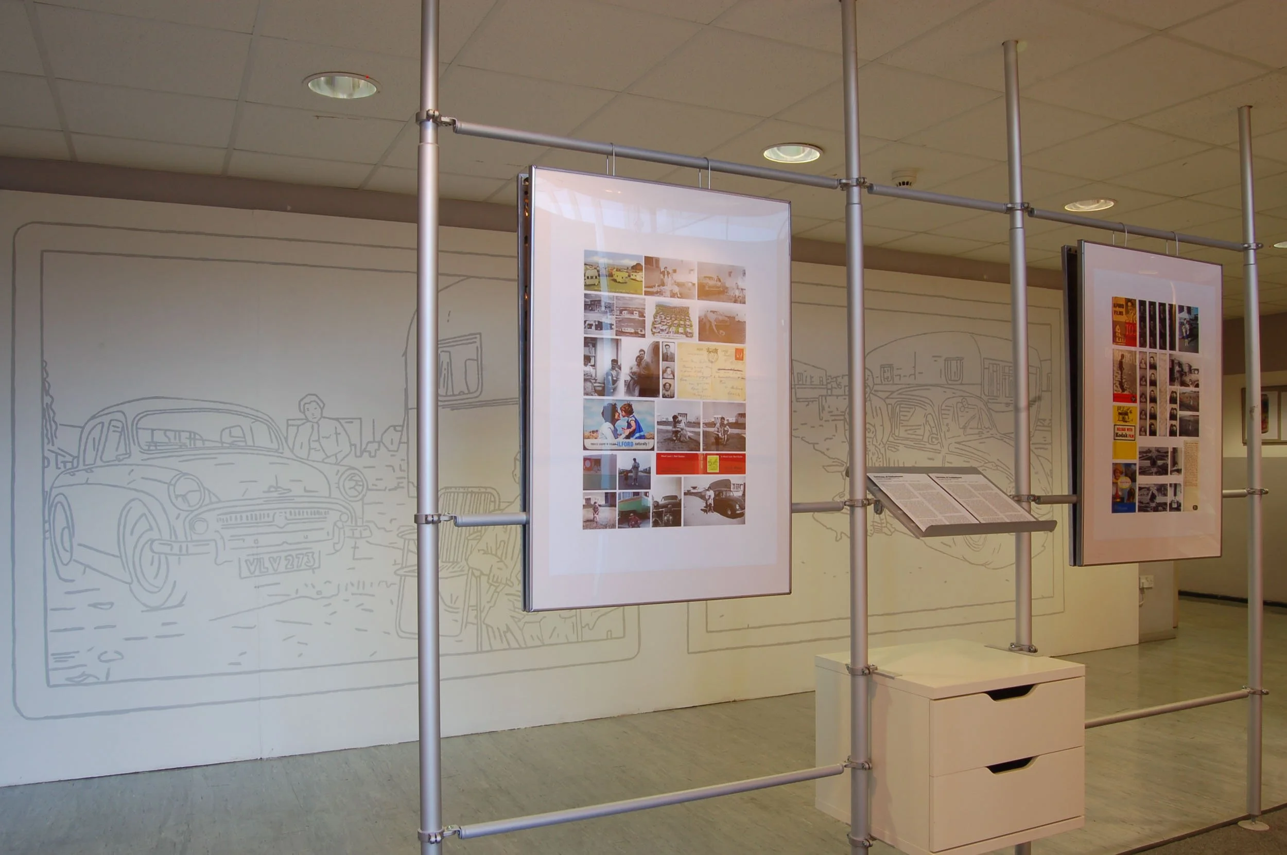 Caravans of Contentment Oriel 9 Gallery King's Lynn 2008 Wall drawings and posters.jpg