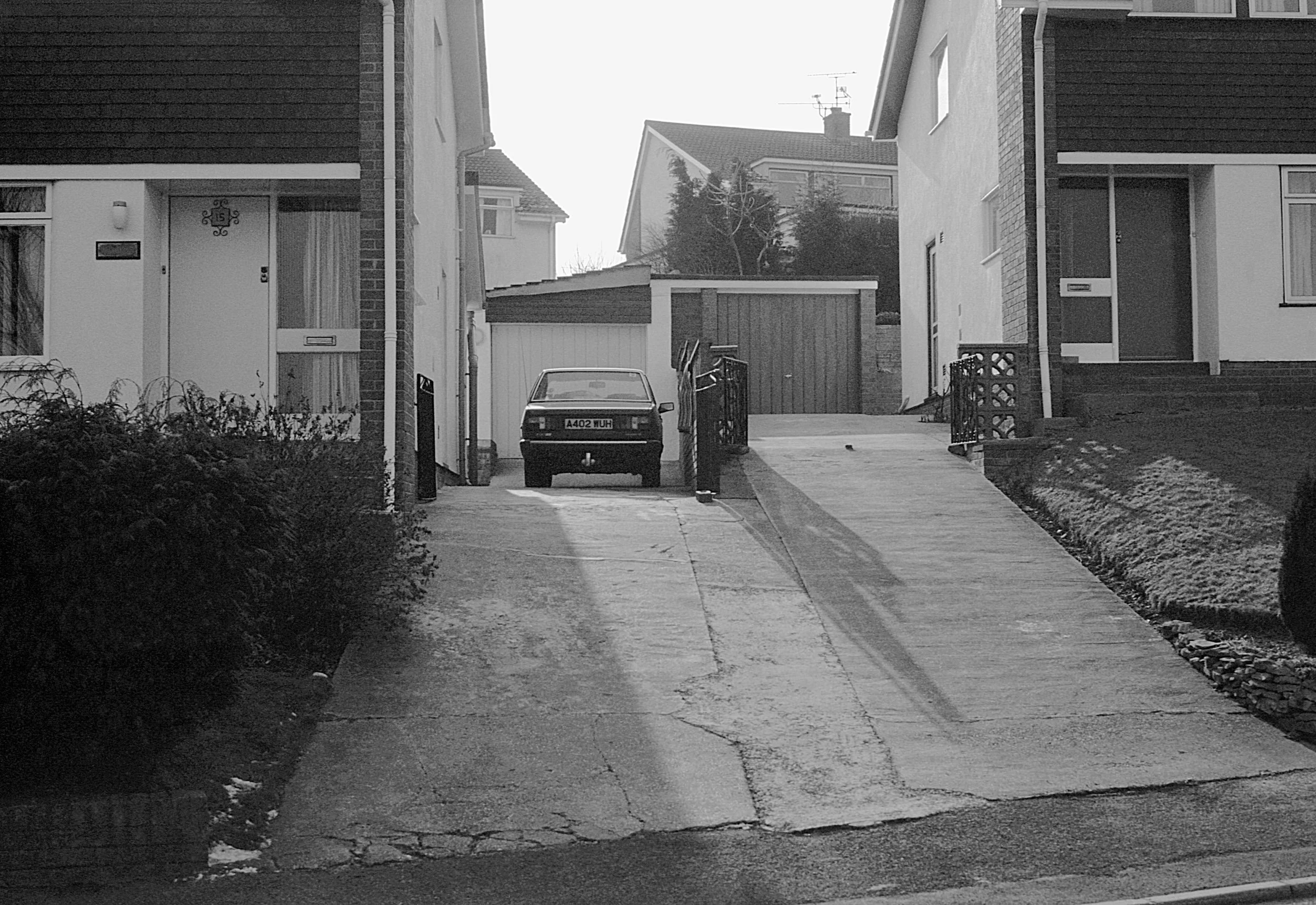 Stephen Clarke Split drive Housing Estate Caerleon 1986.jpg