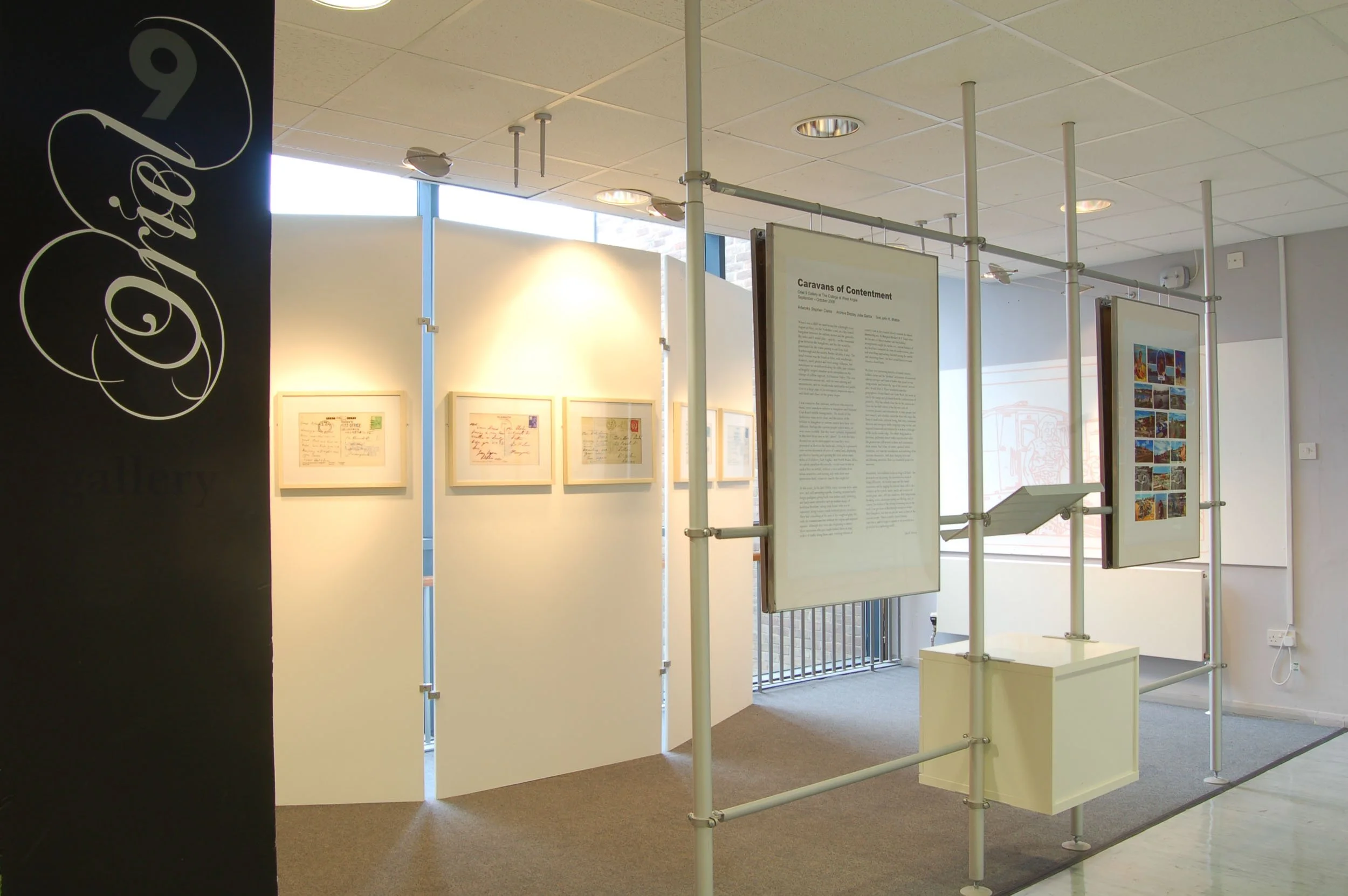 Caravans of Contentment Oriel 9 Gallery King's Lynn 2008 Posters and back of card pictures.jpg