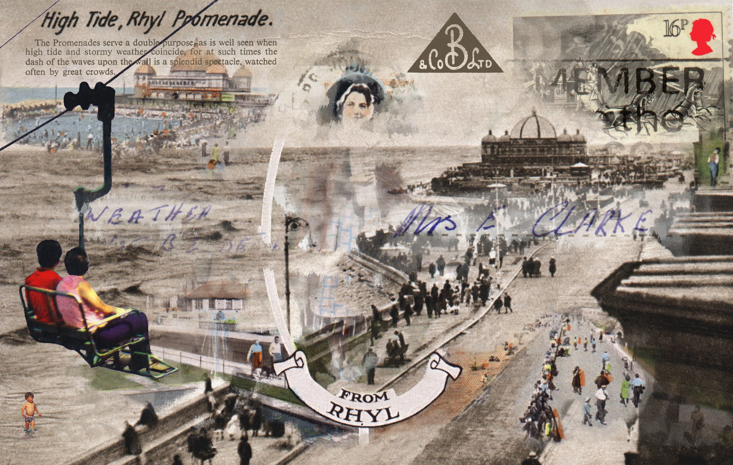 Stephen Clarke Postcard 6 High Tide Rhyl Promenade 2006.jpg