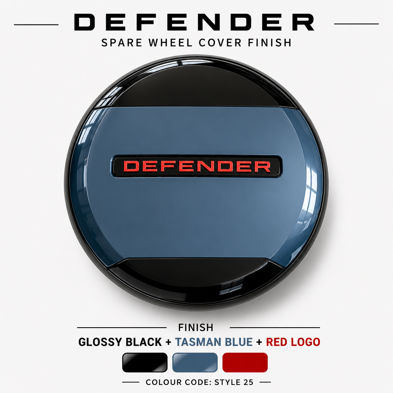 Land Rover Defender (2020–Present) | spare wheel cover with DEFENDER Lettering (19–22 Inch