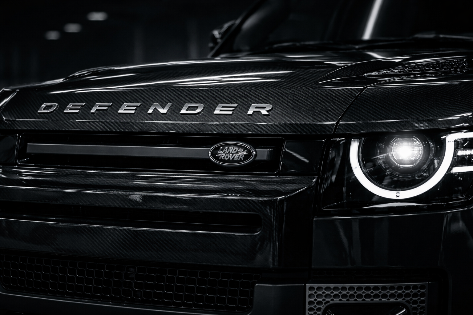 Mercedes-Benz logo on a black background