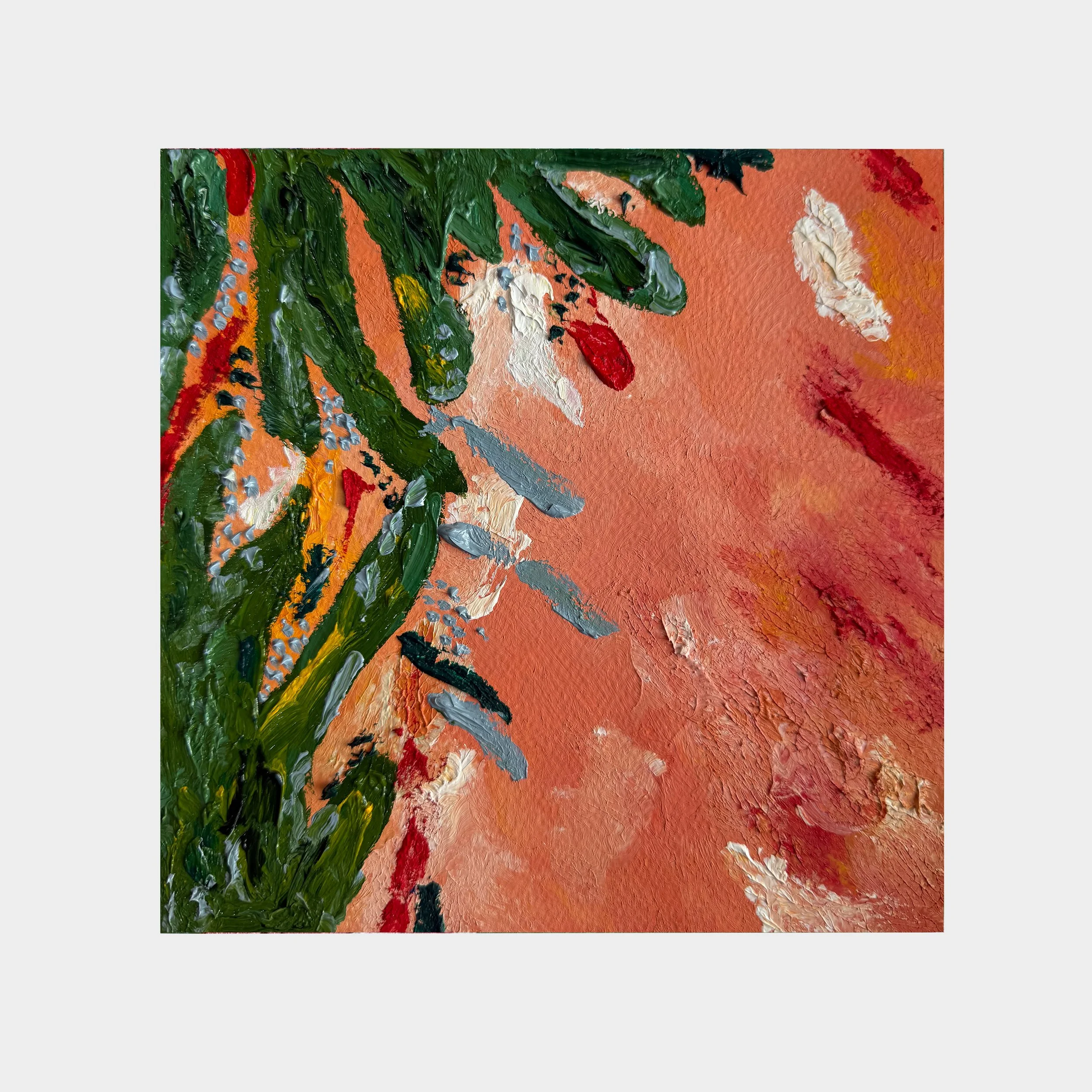 Oil on Paper |
20 x 20 cm |
2025 |
Cairo |
Framed in a white wooden frame with passe partout 35 x 35 cm