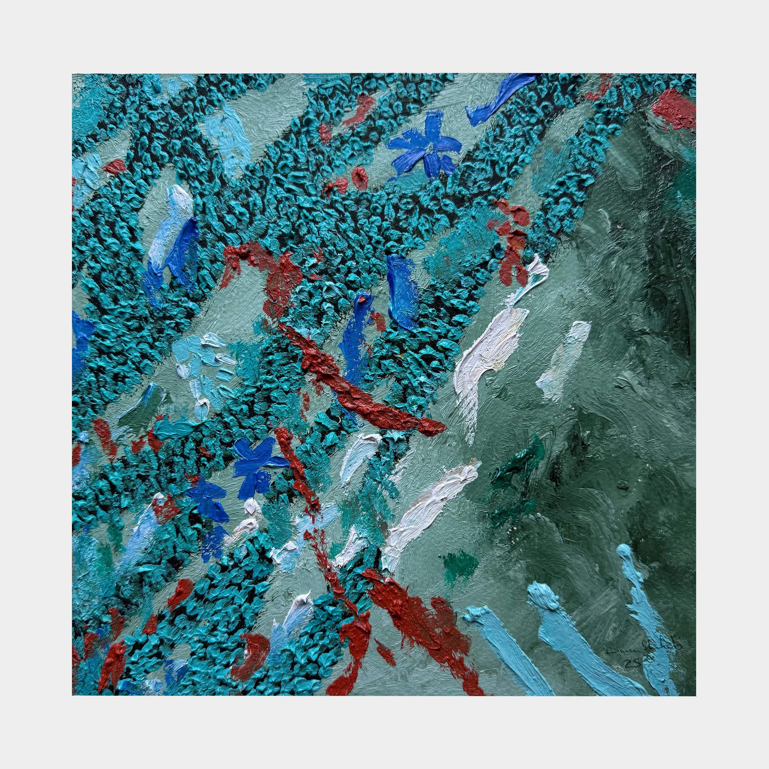 Oil on Paper |
25 x 25 cm |
2025 |
Cairo |
Framed in a white wooden frame with passe partout 40 x 40 cm