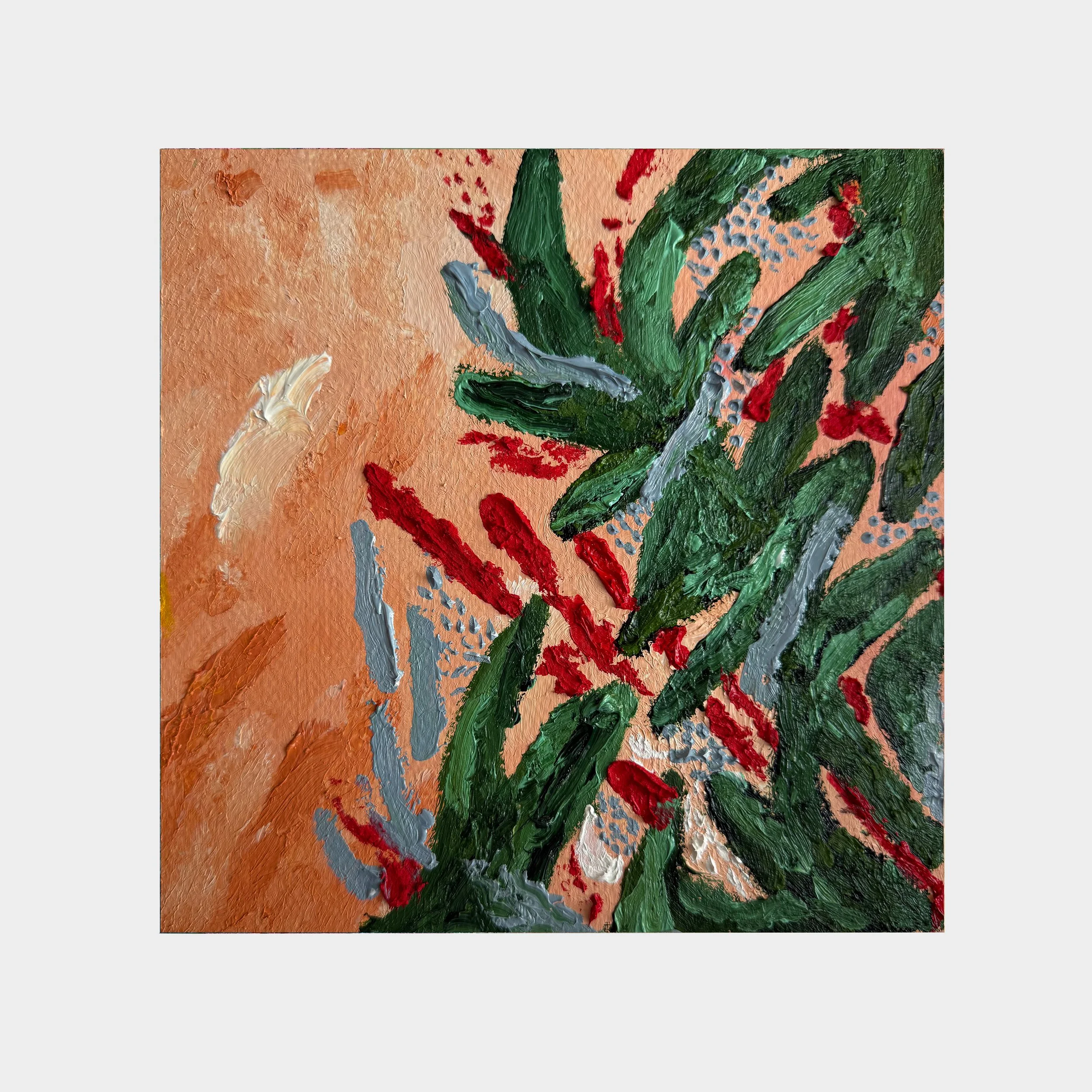 Oil on Paper |
20 x 20 cm |
2025 |
Cairo |
Framed in a white wooden frame with passe partout 35 x 35 cm