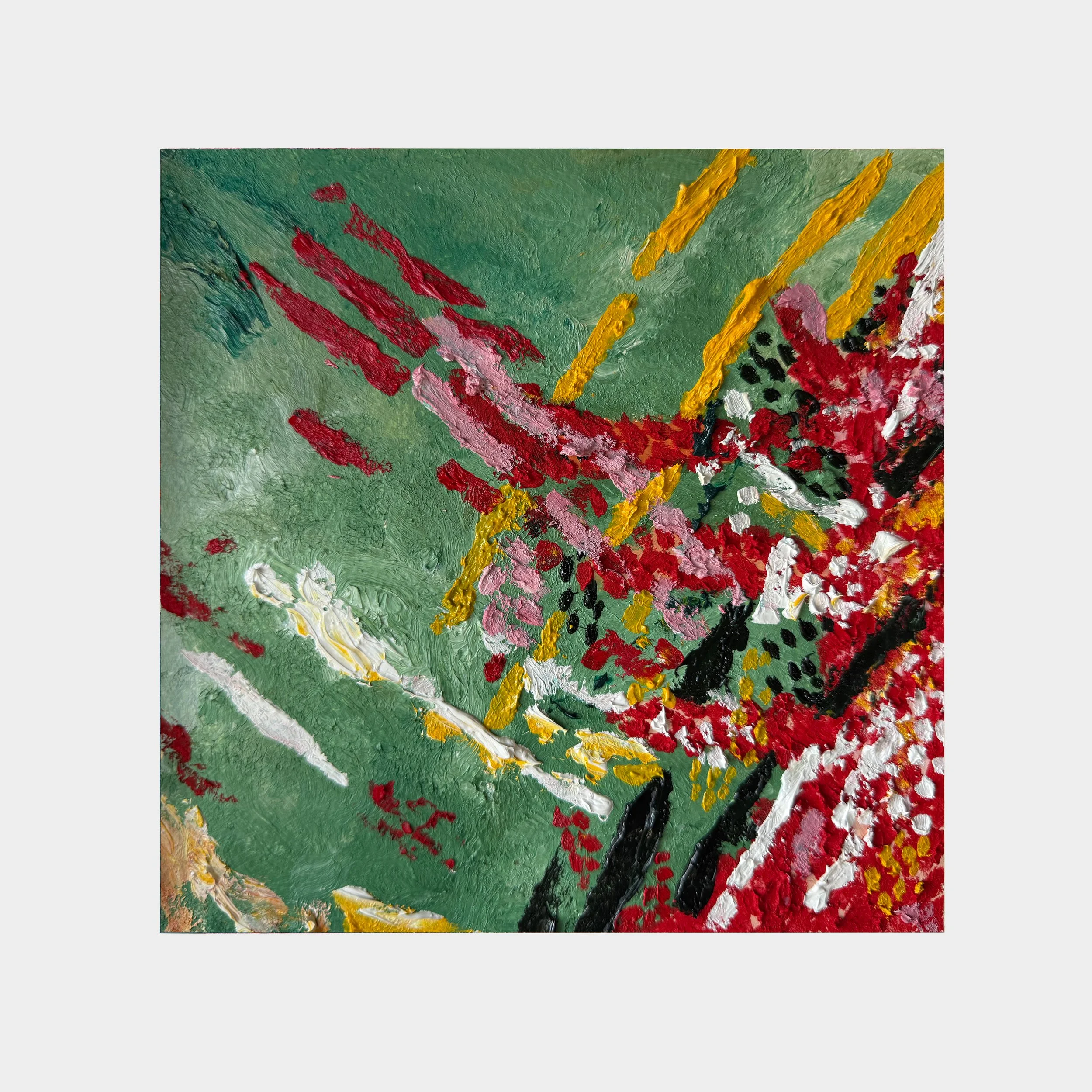 Oil on Paper |
20 x 20 cm |
2025 |
Cairo |
Framed in a white wooden frame with passe partout 35 x 35 cm