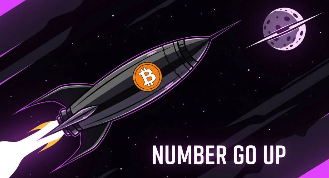 Bitcoin price moon meme