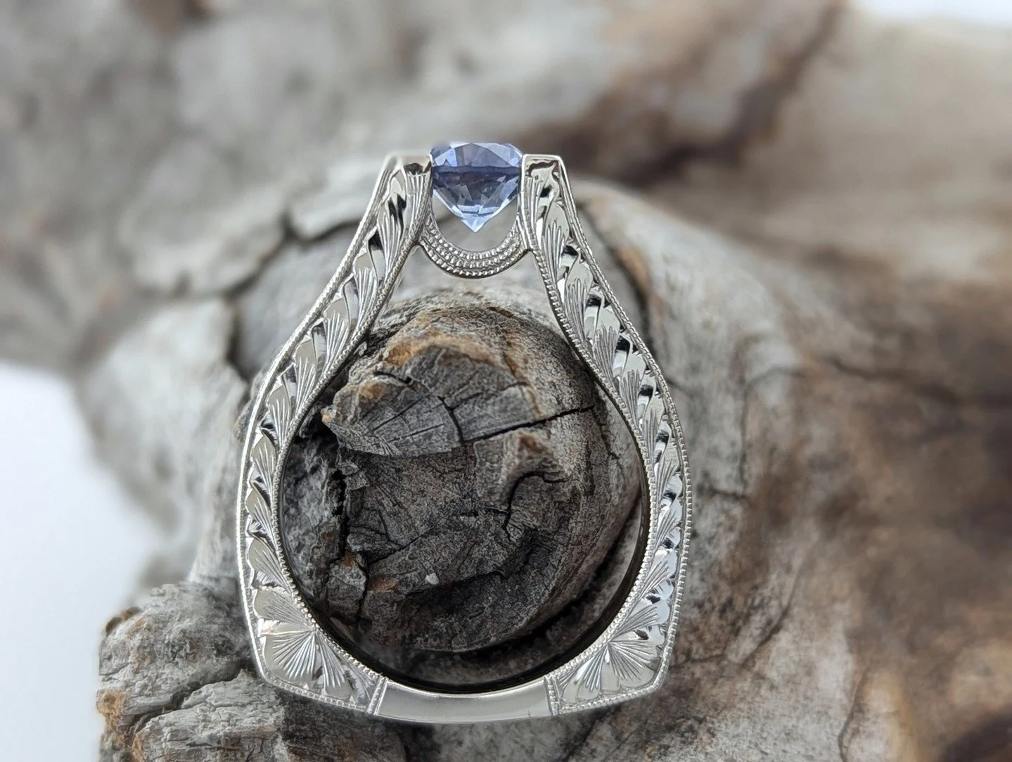 &quot;I learned no detail was too small. It was all about the details.&quot;⁠
&mdash; Brad Grey⁠
⁠
Featuring a 1.04ct Montana Sapphire and Diamond Ring with Beautiful Filigree Detailing, European Shank, and a Blue Sapphire with a Hint of Purple⁠
⁠
💰