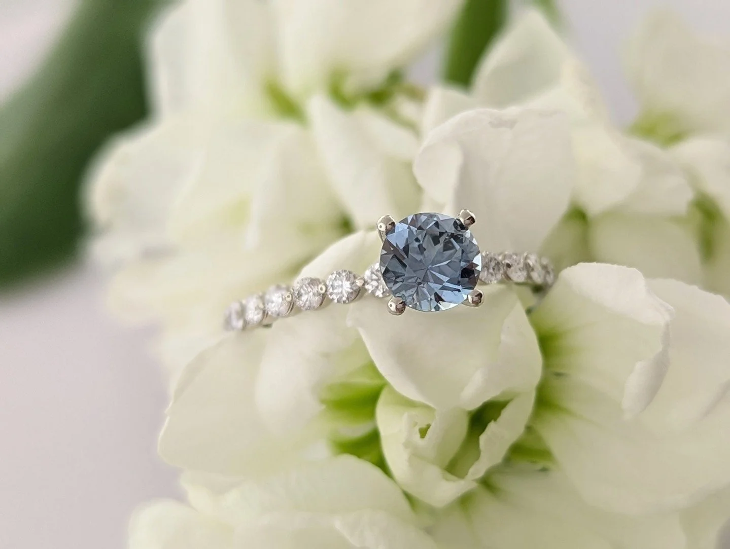 "The reactions of the human heart are not mechanical and predictable but infinitely subtle and delicate."
— Daisaku Ikeda
Featuring a 0.93ct Montana Sapphire and Diamond Ring in 14k White gold
💰️ Original Price $4,850
✨️Sale