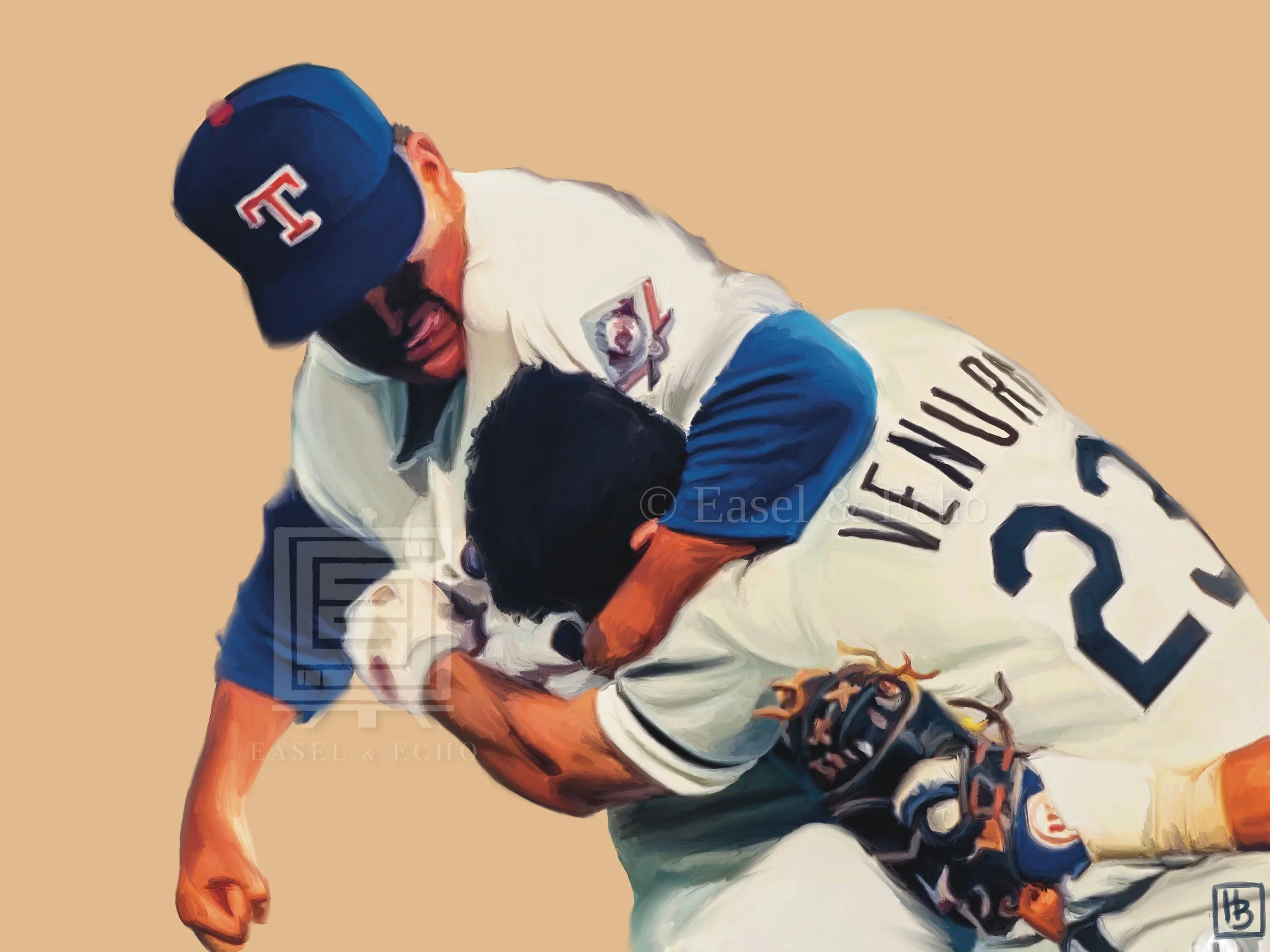 The SPEAK COLLECTION: Icons Series, "Nolan Ryan 'The Fight'"