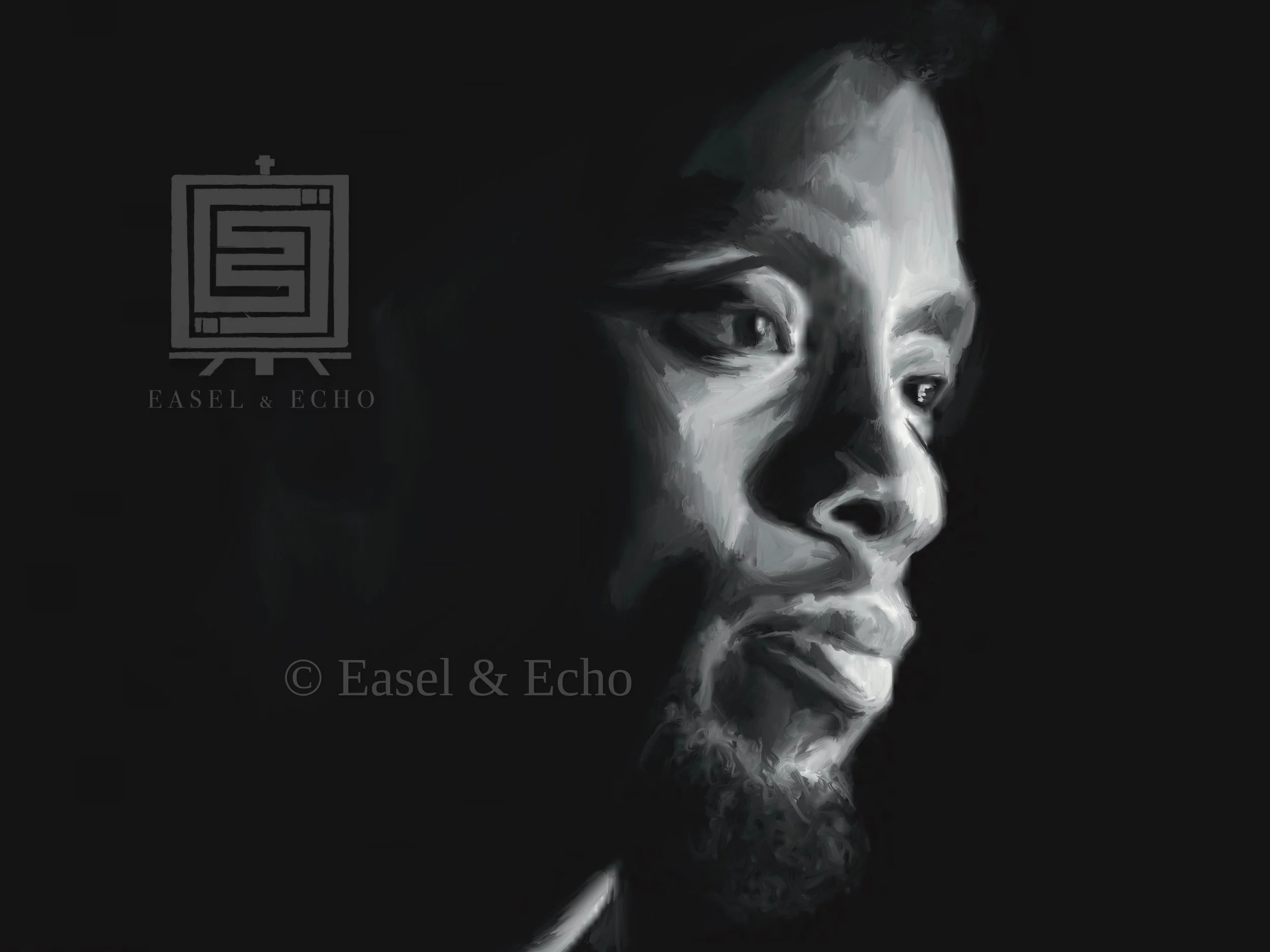 The SPEAK COLLECTION: Icons Series, "Chadwick Boseman (BW1)"
