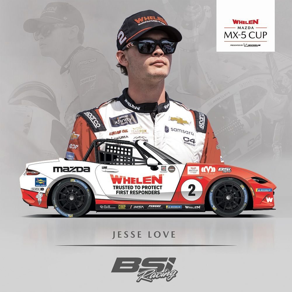Can&rsquo;t take the NASCAR out of the boy but good thing we don&rsquo;t have to when it comes to MX-5 Cup! Trading one cup car for another next weekend at Mid Ohio. It&rsquo;s a pleasure to have @jesselovejr and @whelenmotorsports  onboard with us a