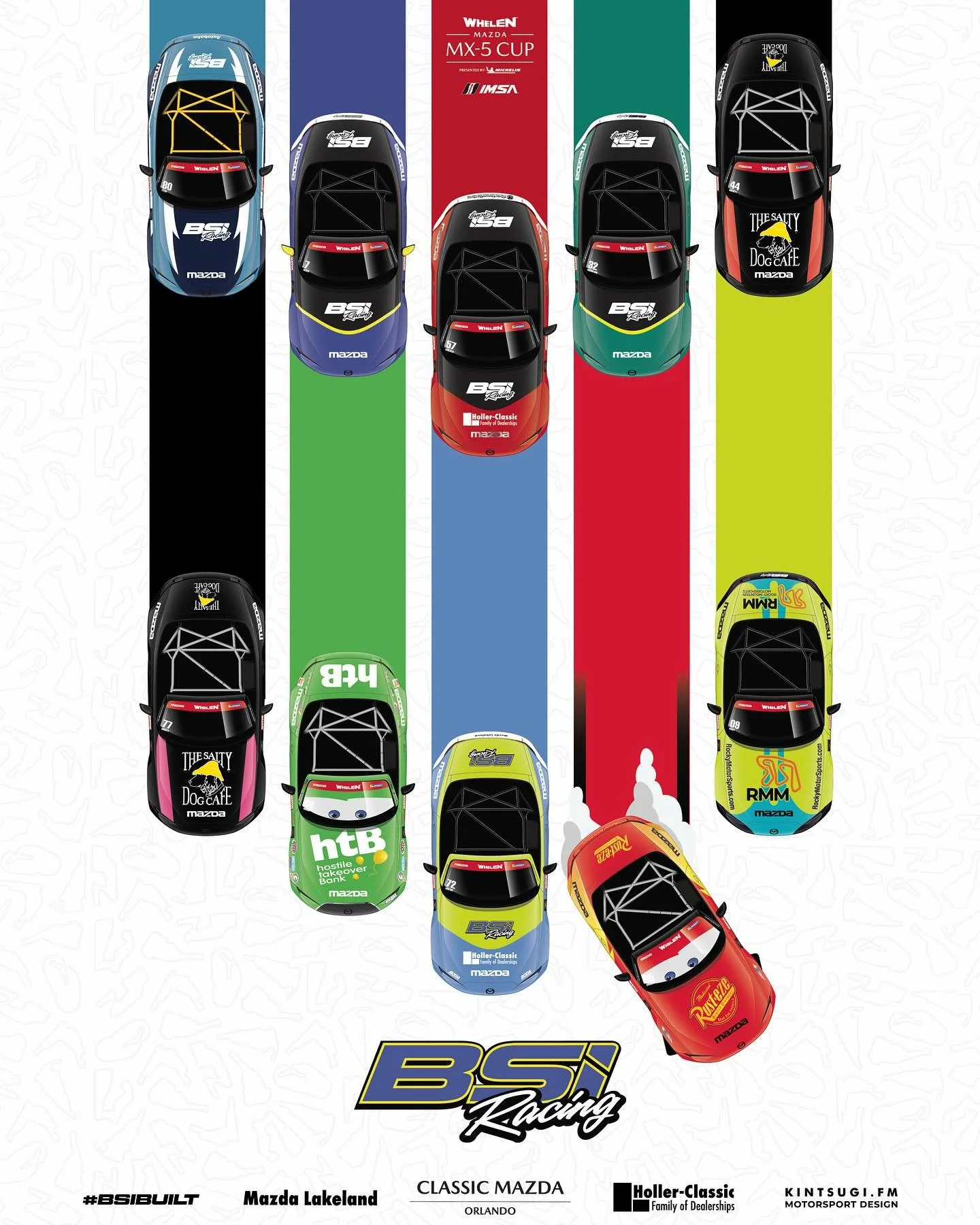 It&rsquo;s time for the most exciting racing in motorsports - the @mazdamx5cup! Just dropped our 2026 roster. Head over to @bsi_racing to see our 8-driver lineup for Daytona this week! #BSIBuilt