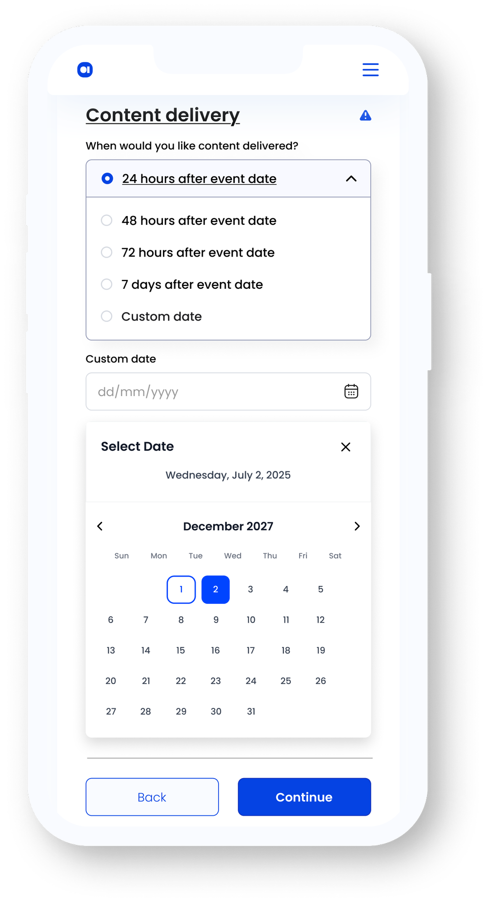 accred content delivery deadlines