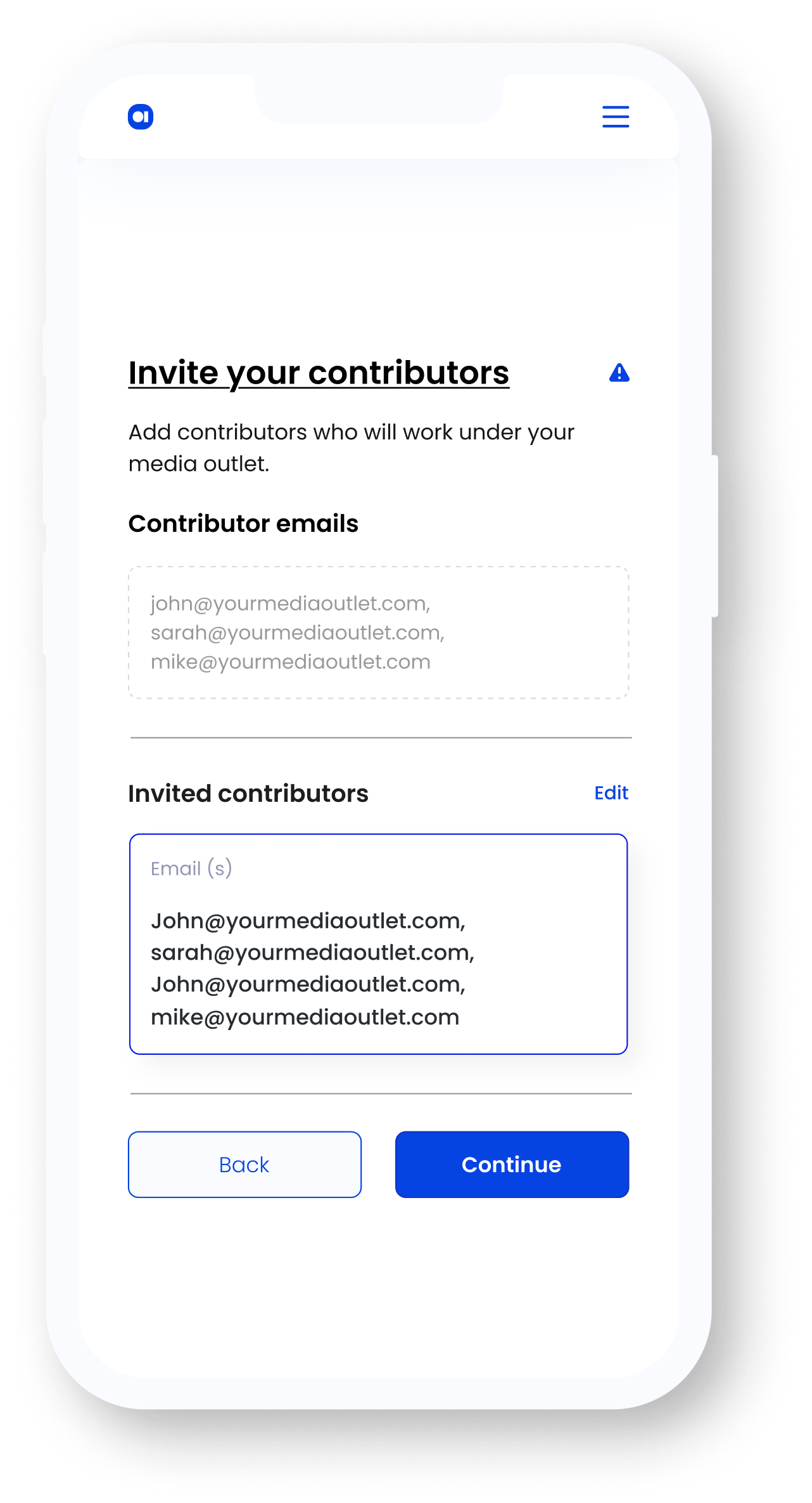 Invite contributors to your media outlet