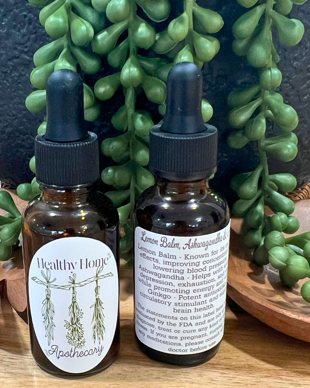 Lemon Balm, Ashwagandha and Ginkgo