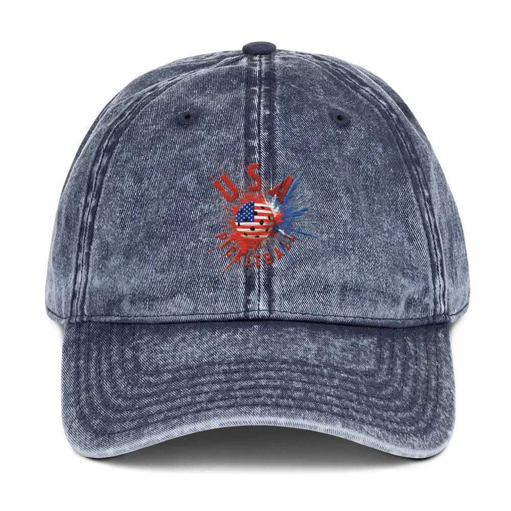 USA Pickleball Embroidered Cap | PickleBlast Apparel
