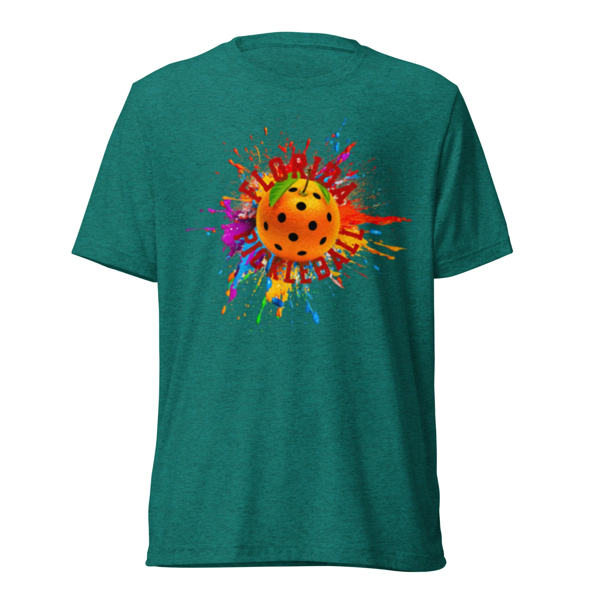 Florida Orange PickleBlast Unisex Teal T-shirt