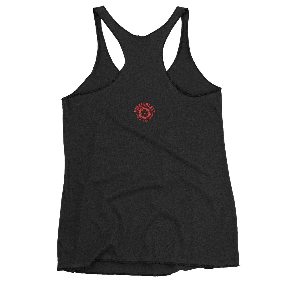 USA Patriotic Blast Black Women's Tank Top - back view.jpg