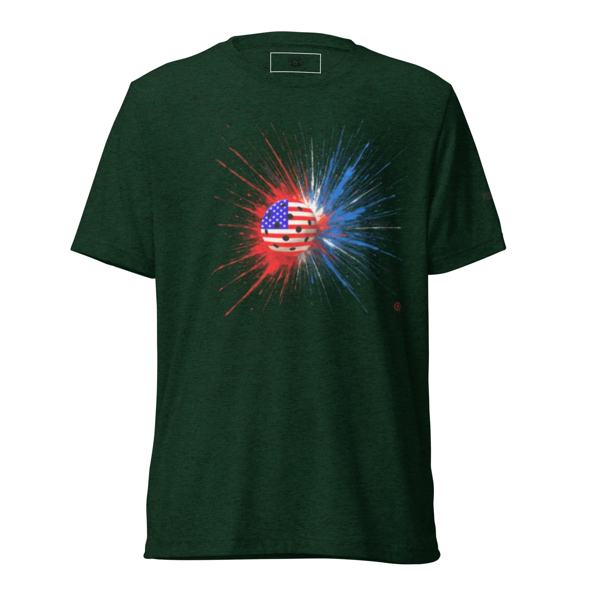 Patriotic Blast Emerald Unisex T-Shirt - front view.jpg