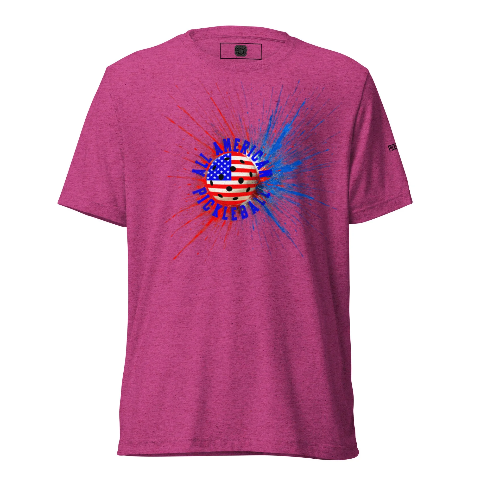 All American PickleBlast Berry Unisex T-Shirt - front view.jpg