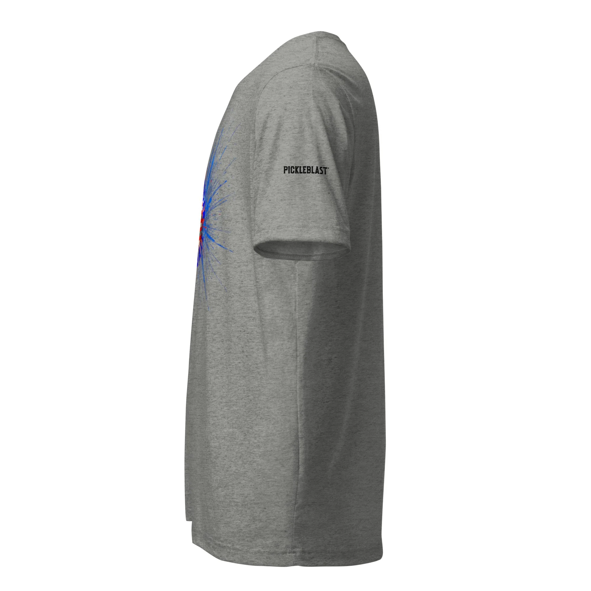 All American PickleBlast Athletic Grey Unisex T-Shirt - left view.jpg