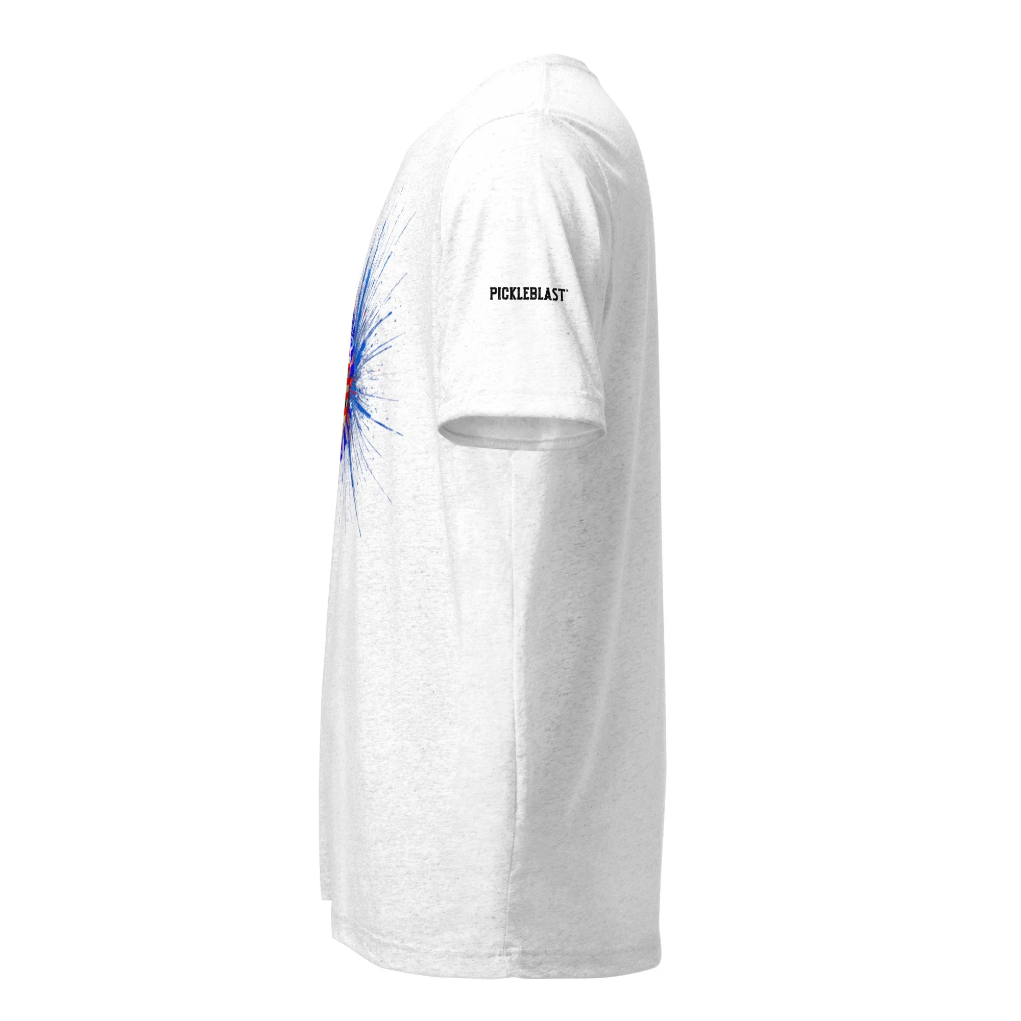 All American PickleBlast Solid White Unisex T-Shirt - left view.jpg