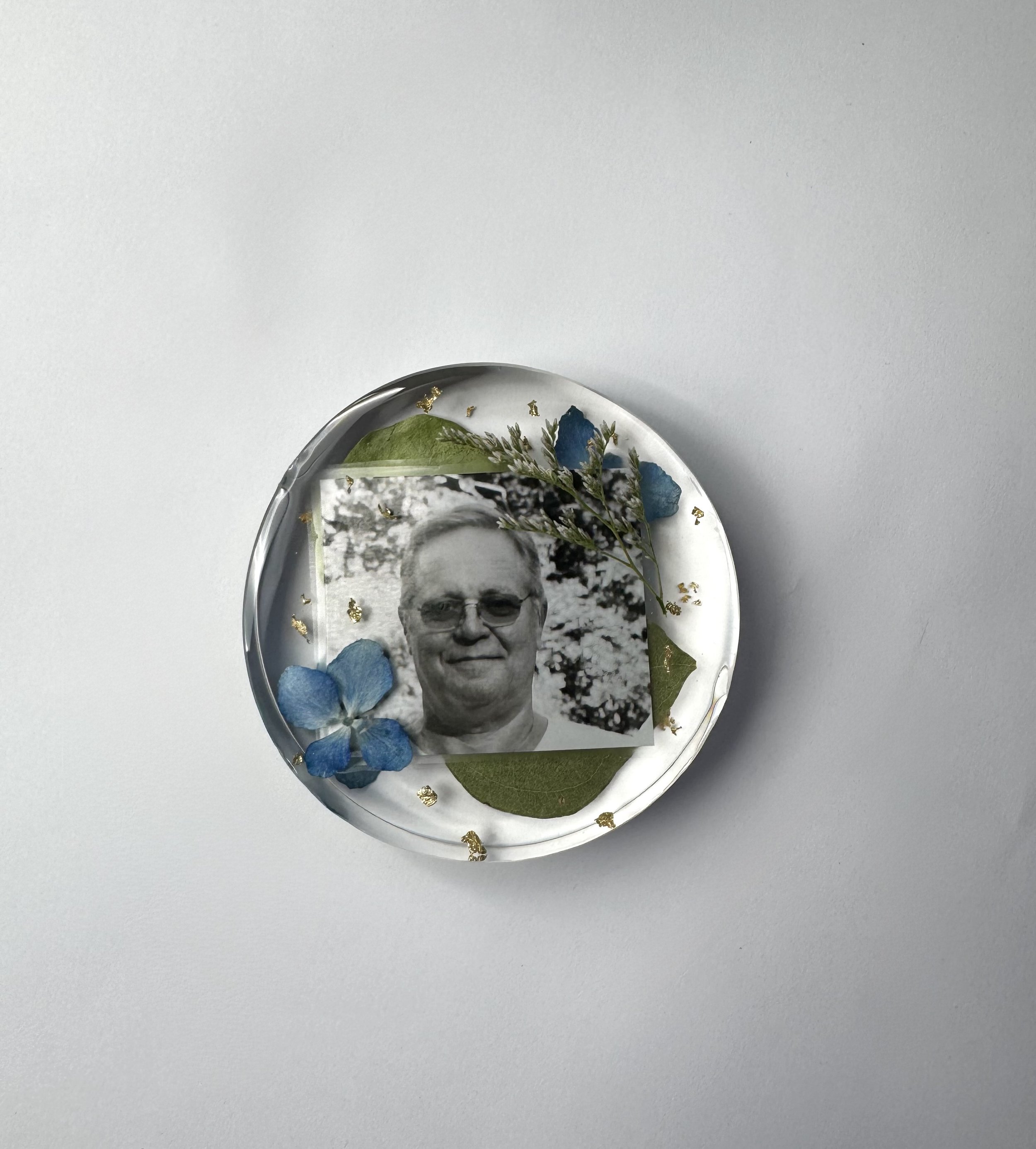 Custom floral paperweight, Flower preservation- preserving your wedding flowers or memorial flowers into custom resin art
