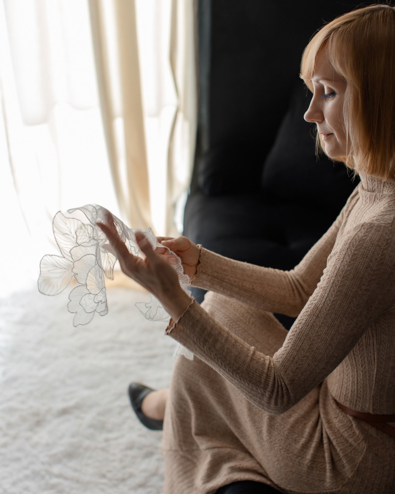 A quiet moment in the atelier, holding the details that will one day be part of someone&rsquo;s most meaningful day.

This is where the work begins, guided by intuition, experience, and care.

Now welcoming private bridal fittings and alterations for
