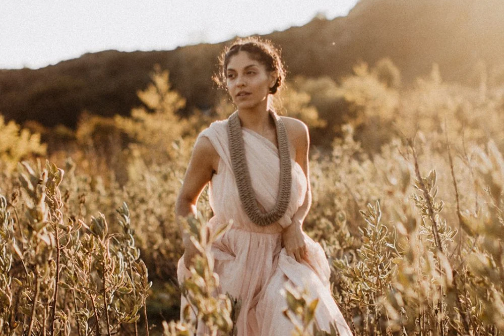 Zelma Rose Estero Necklace in Hand Dyed Driftwood