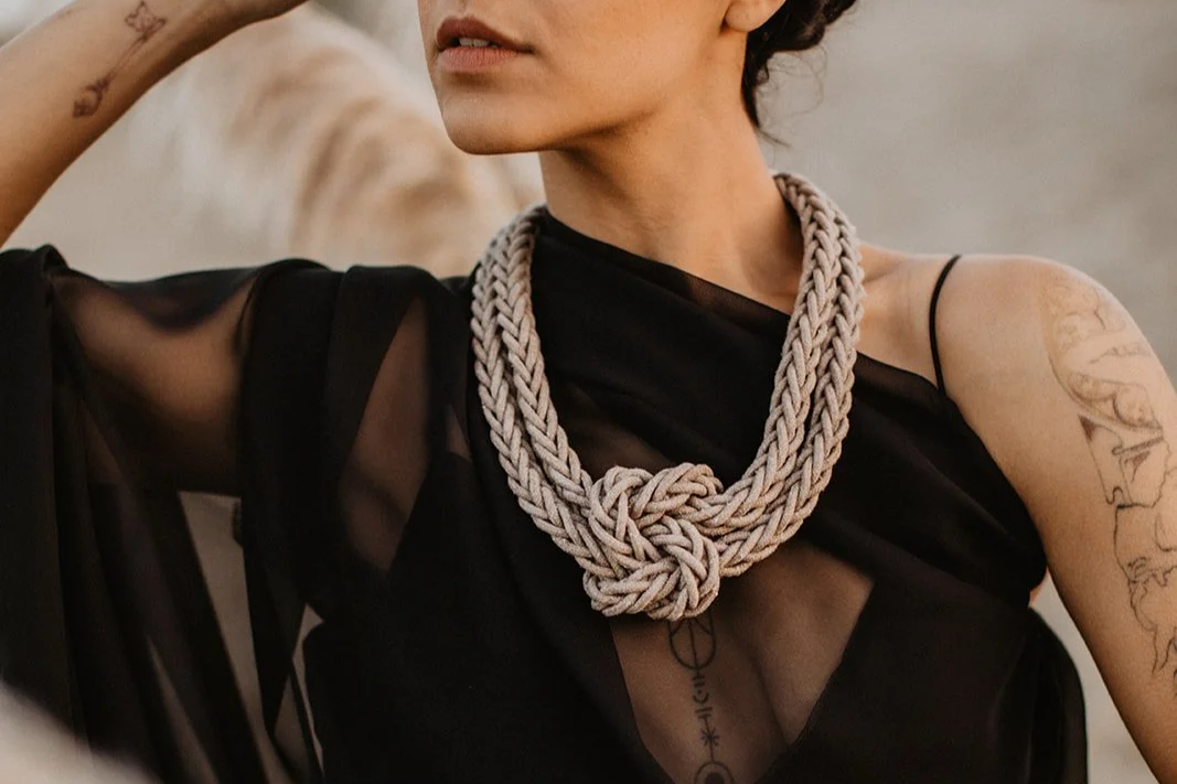 Zelma Rose Bonita Necklace in Hand Dyed Driftwood
