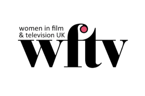 Logo for Women in Film & Television UK (WFTV), featuring black text and a pink dot over the letter 'i' in 'wift'.