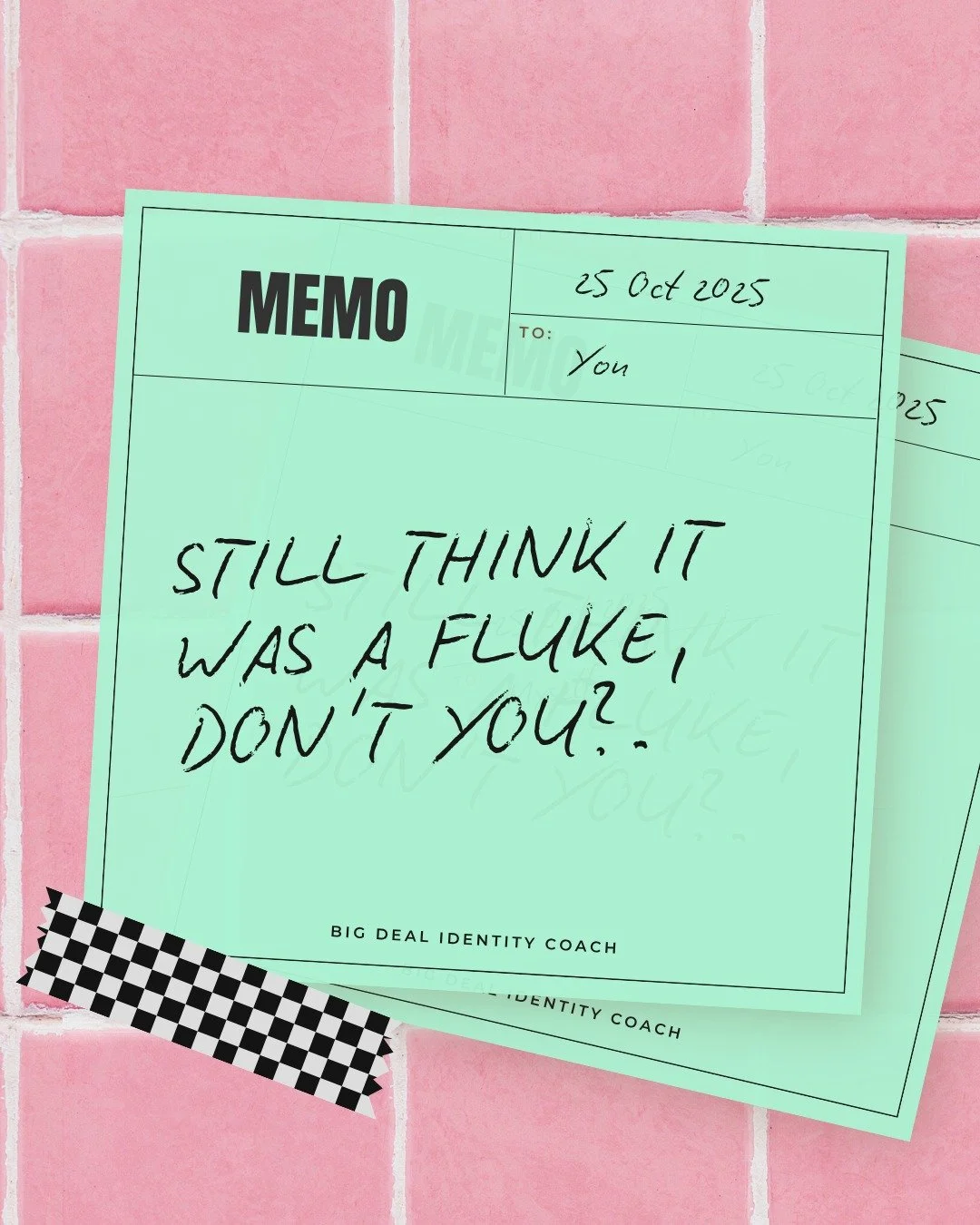 You still think it was a fluke, don't you?

Even after the six-figure year. Even after the waitlist. Even after the client who said &quot;you've changed my life.&quot;

That tells me your inner critic is still quietly driving the car.

Because on pap