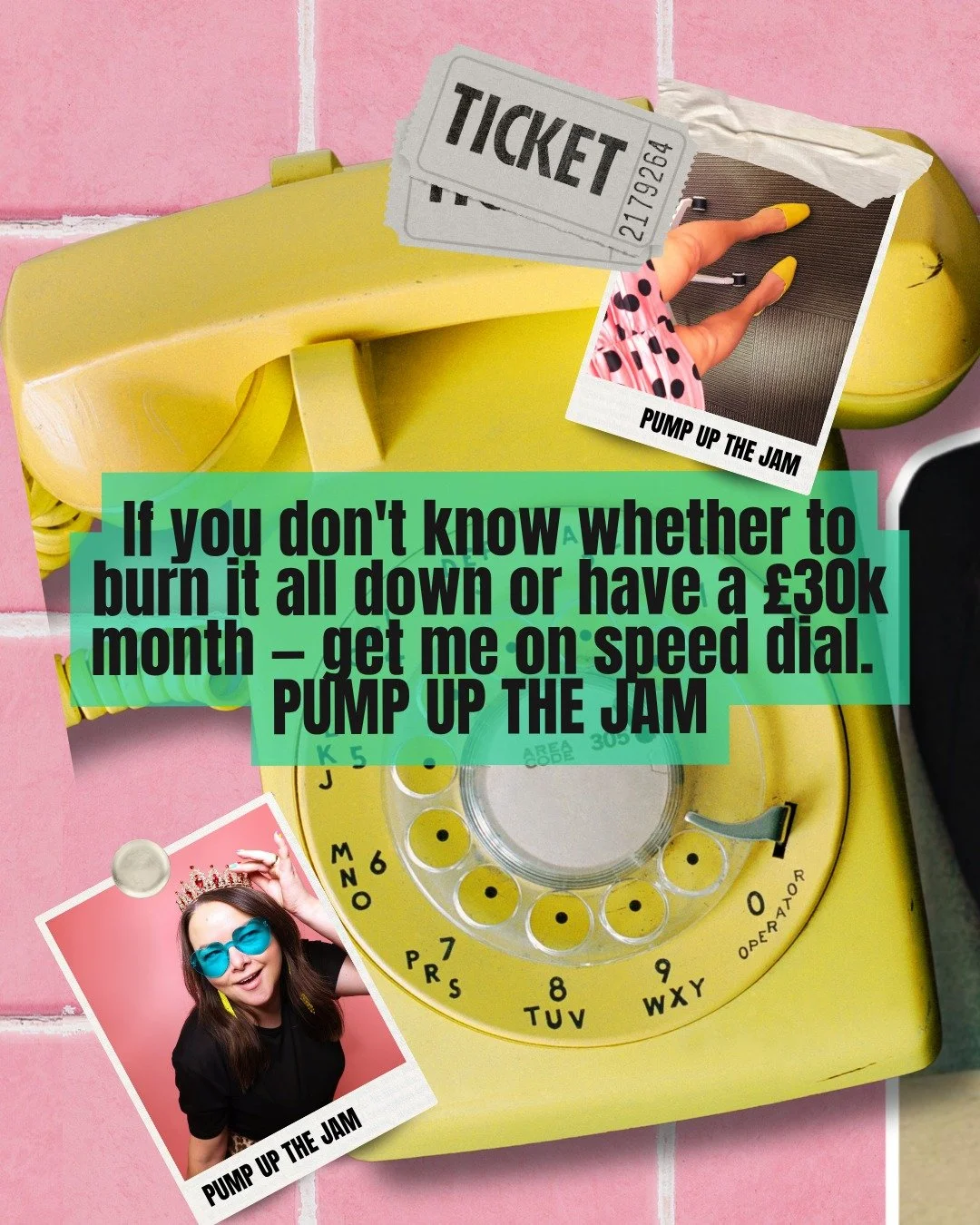 You don&rsquo;t need another strategy session.
You need a moment of truth.

The kind that snaps you out of overthinking and back into your power.

That&rsquo;s what Pump Up The Jam is.

2 hours.
Just you, me, and the identity that&rsquo;s been waitin
