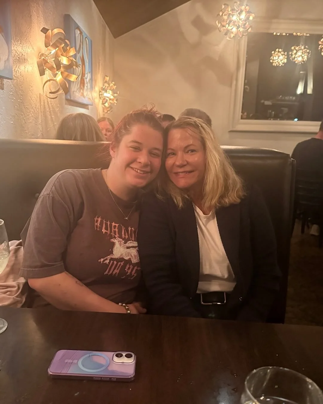 My youngest, Lara. So proud of her. Done with college baby. Quick stop apres Bora Bora. Home jiggety. #denver