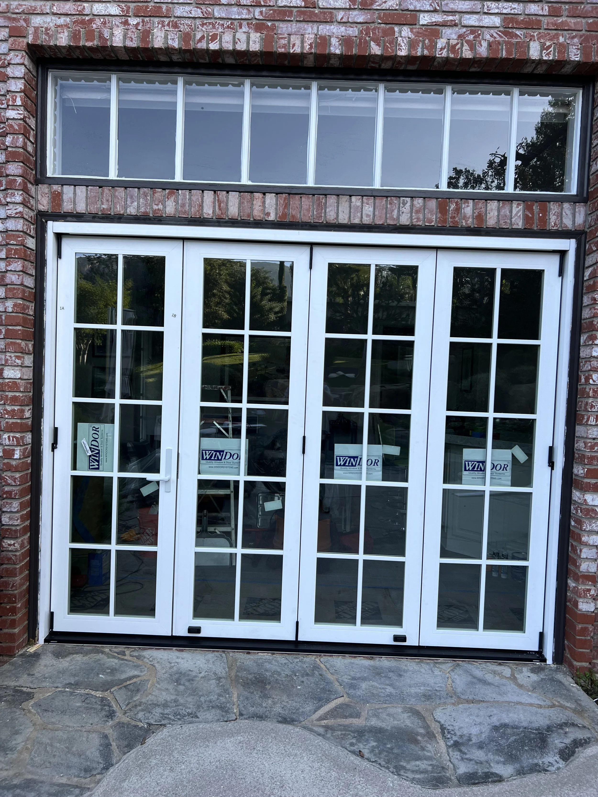 New folding door for a pool house