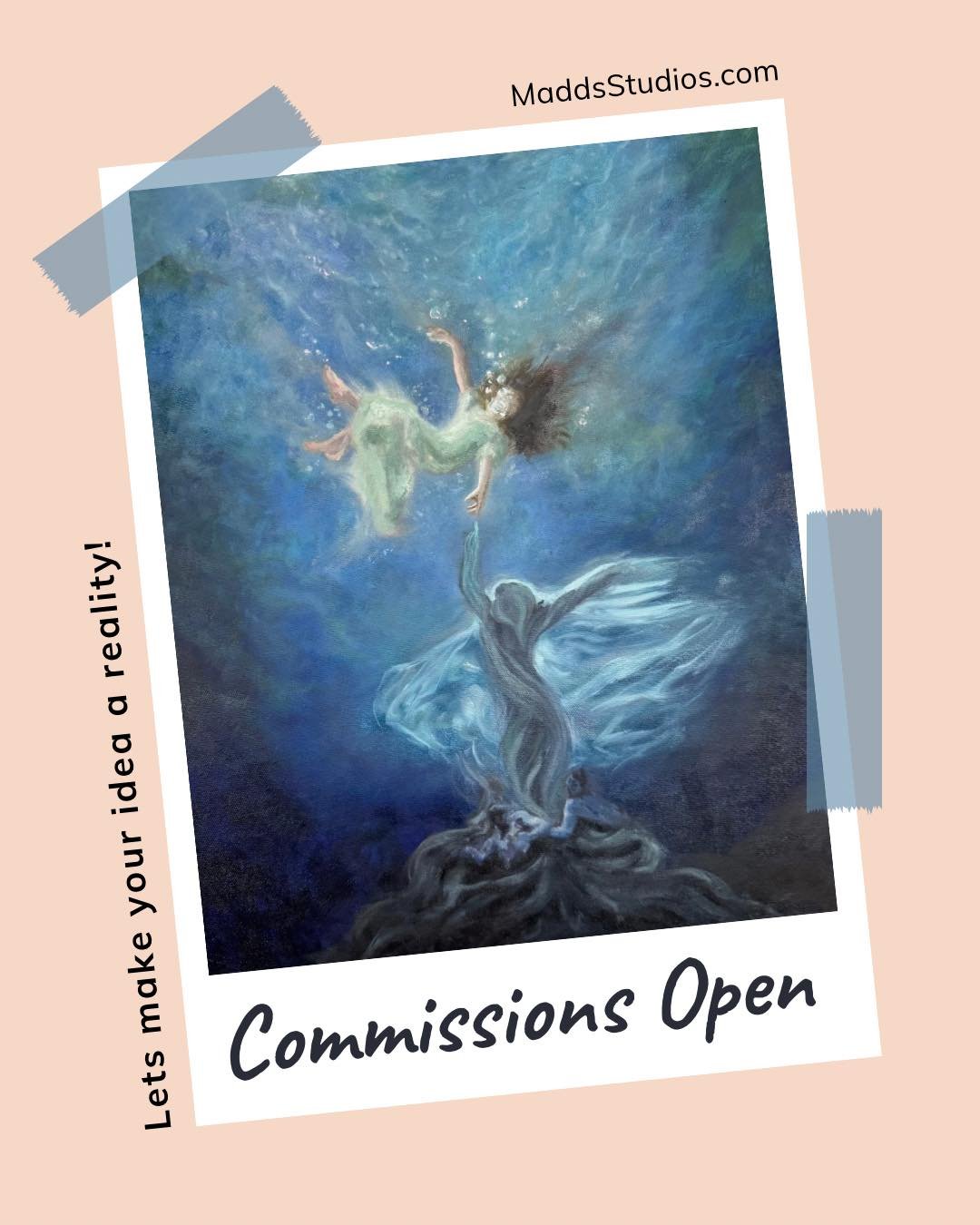 - [ ] My commissions are open! I try to work with anyone in ANY budget. Commissions start at $35 for a single ten-minute portrait and go up from there. If you&rsquo;d like to submit a commission request please visit my website MaddsStudios.com and cl