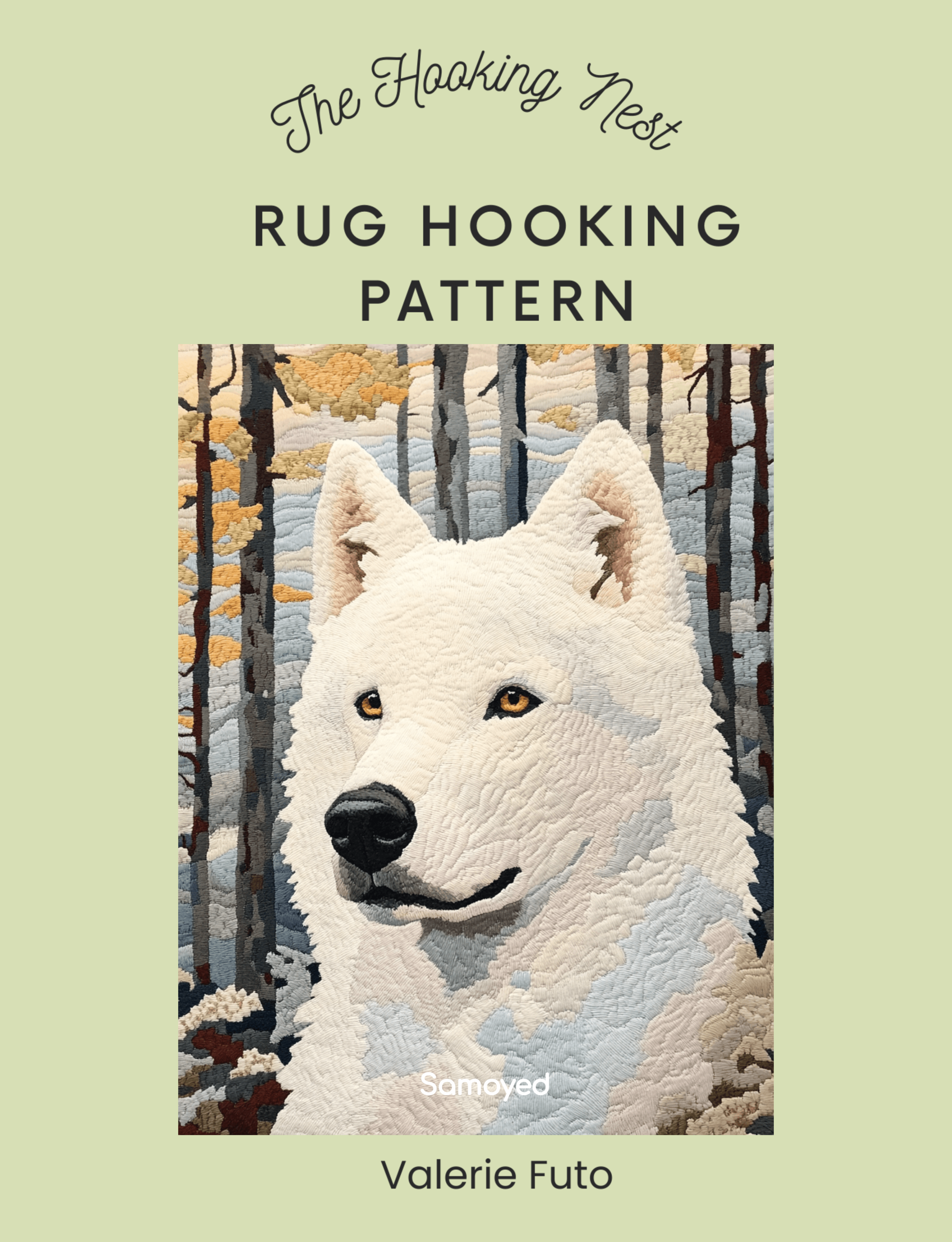samoyed_rug_hooking_pattern.png