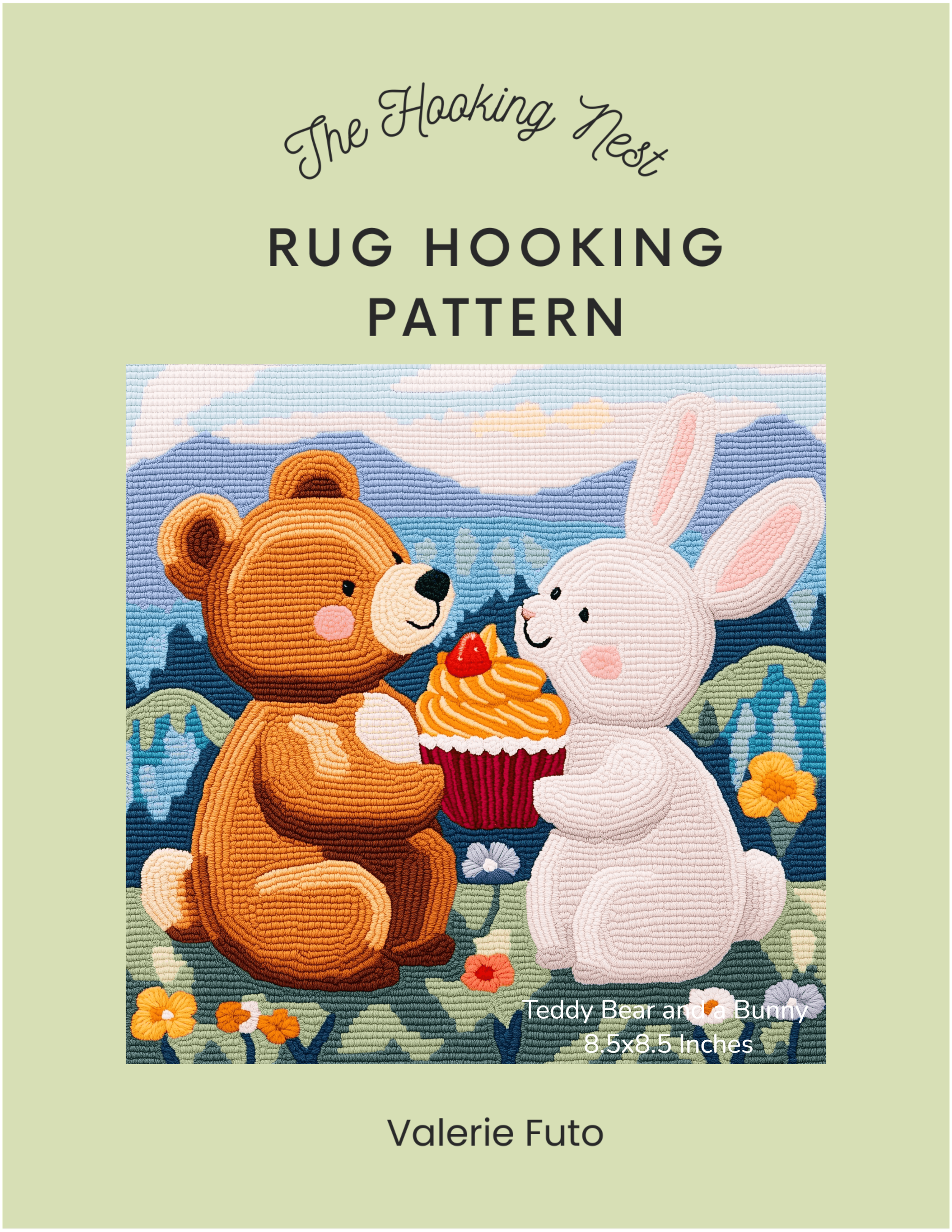 bear_and_a_bunny_sharing_a_cupcake__rug_hooking_pattern.png