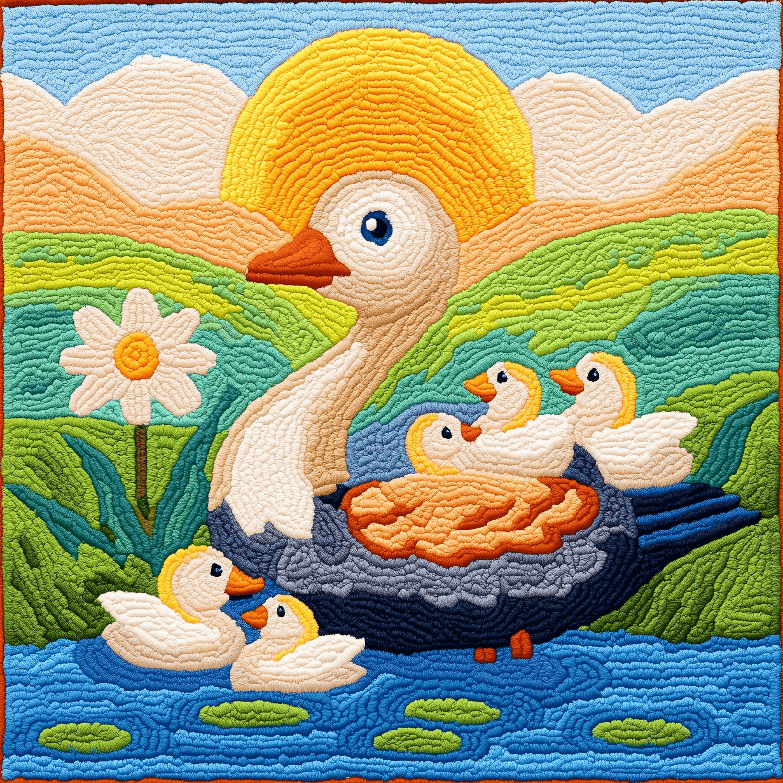 Duck With Ducklings