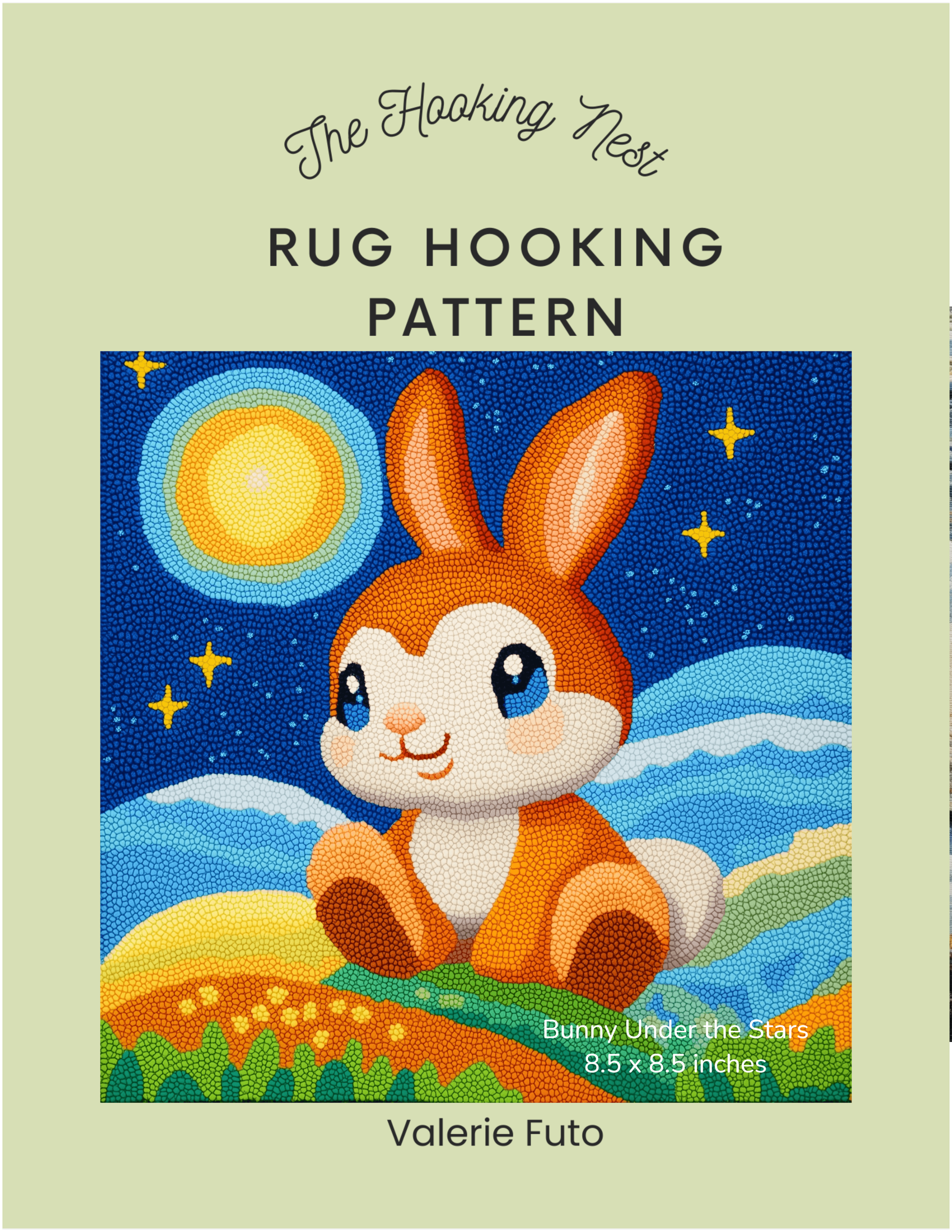 bunny_under_the_stars_rug_hooking_pattern.png