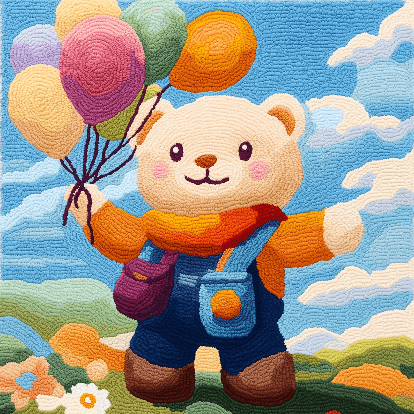 Teddy Bear With Balloons